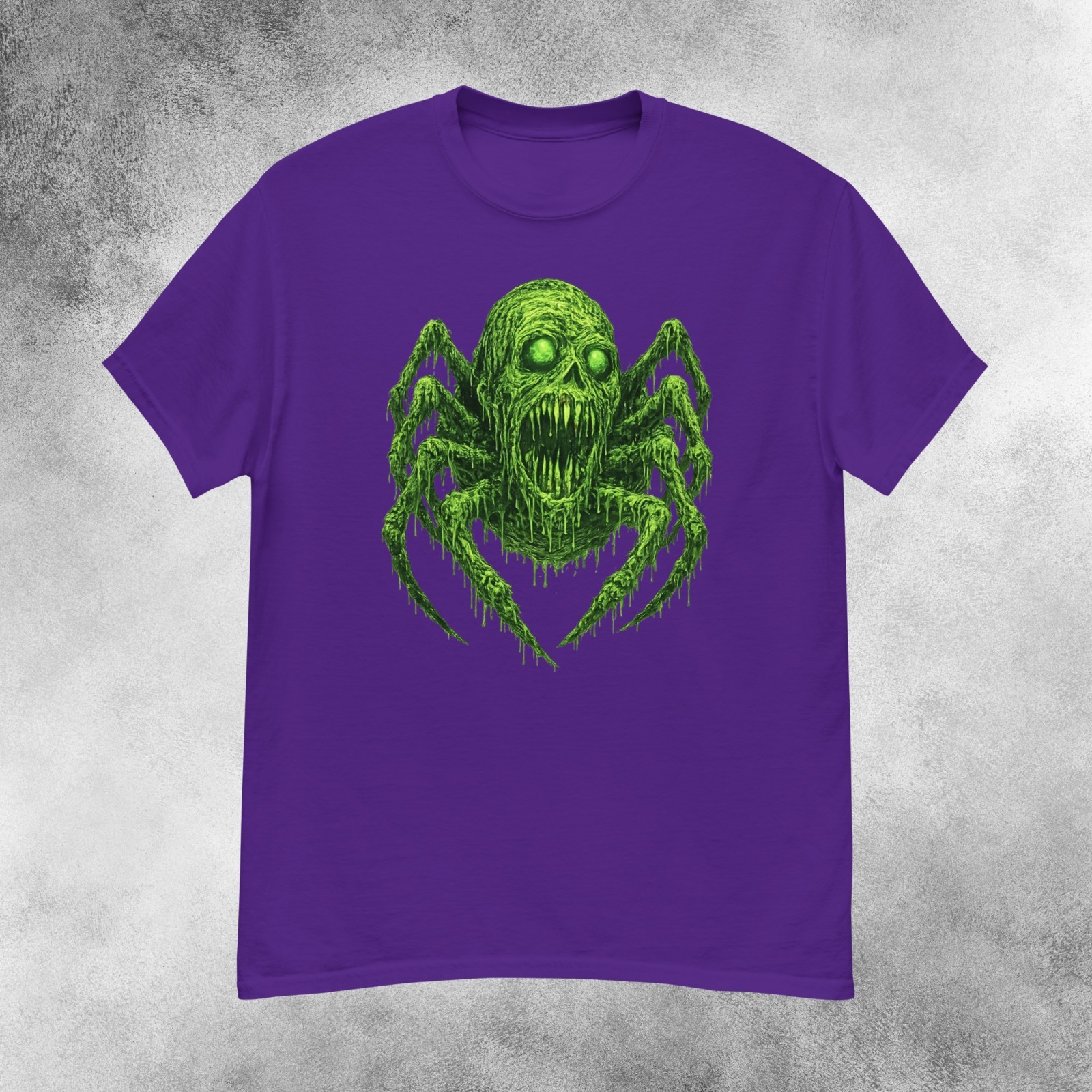 Nightmare Radioactive Slime Spider Horror T‑Shirt Men&rsquo;s S-2XL