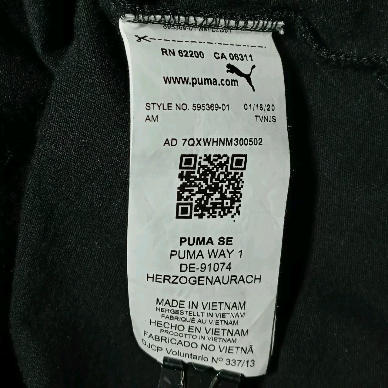 PUMA T Shirt M Black BMW MMS Motorsport Logo Forever Better Enthusiast 595369 01