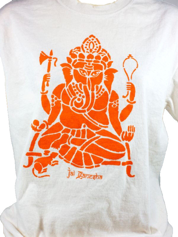 Ganesha T-Shirt – Hindu God Remover of Obstacles 100% Heavy Cotton Size S