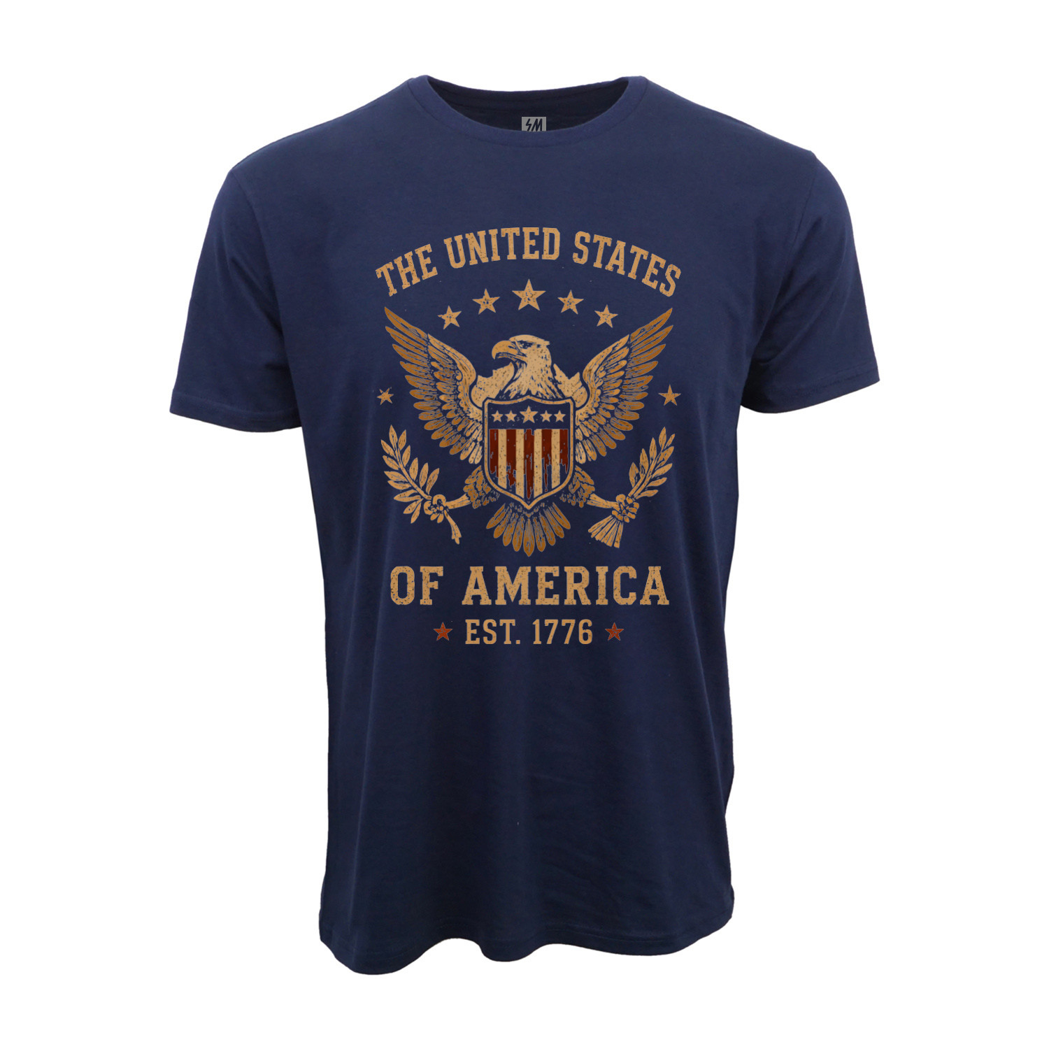 The United States of America Est. 1776 Flag Graphic T shirt