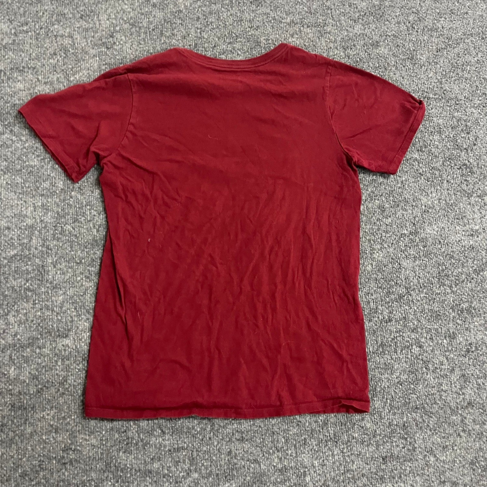 Nike T-Shirt Mens Size S Maroon Red Swoosh Logo Athletic Cut Short Sleeve Tee