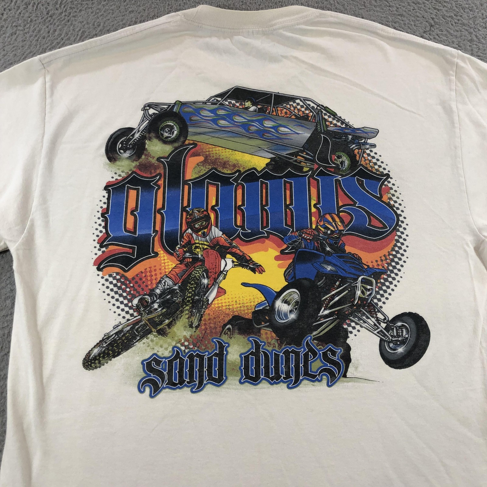 Glamis Sand Dunes Shirt Mens Extra Large White Off-Road ATV Dirt Bike Racing Tee