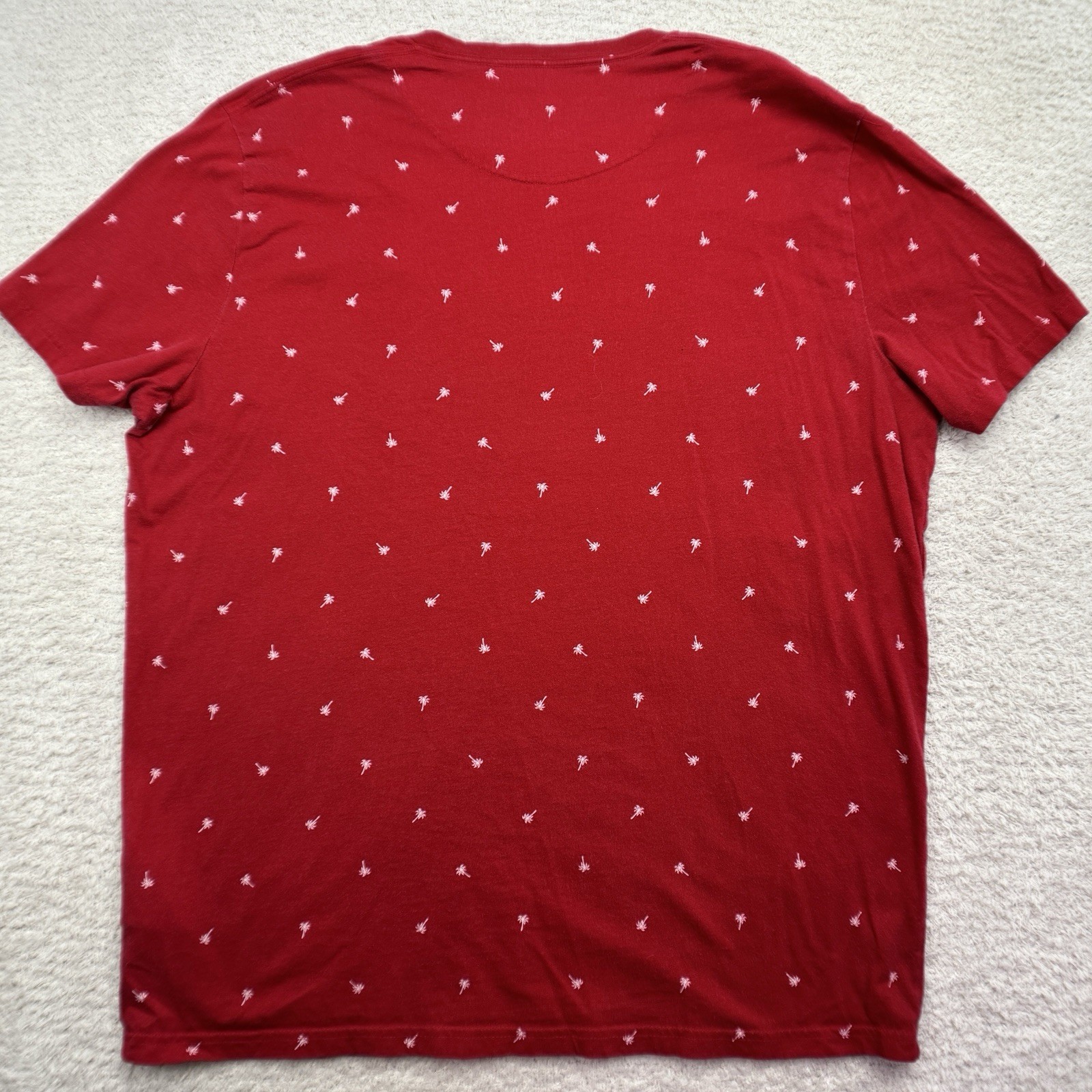 Hollister Must-Have Collection Mens Red Icon Crewneck Cotton T-Shirt Size XL