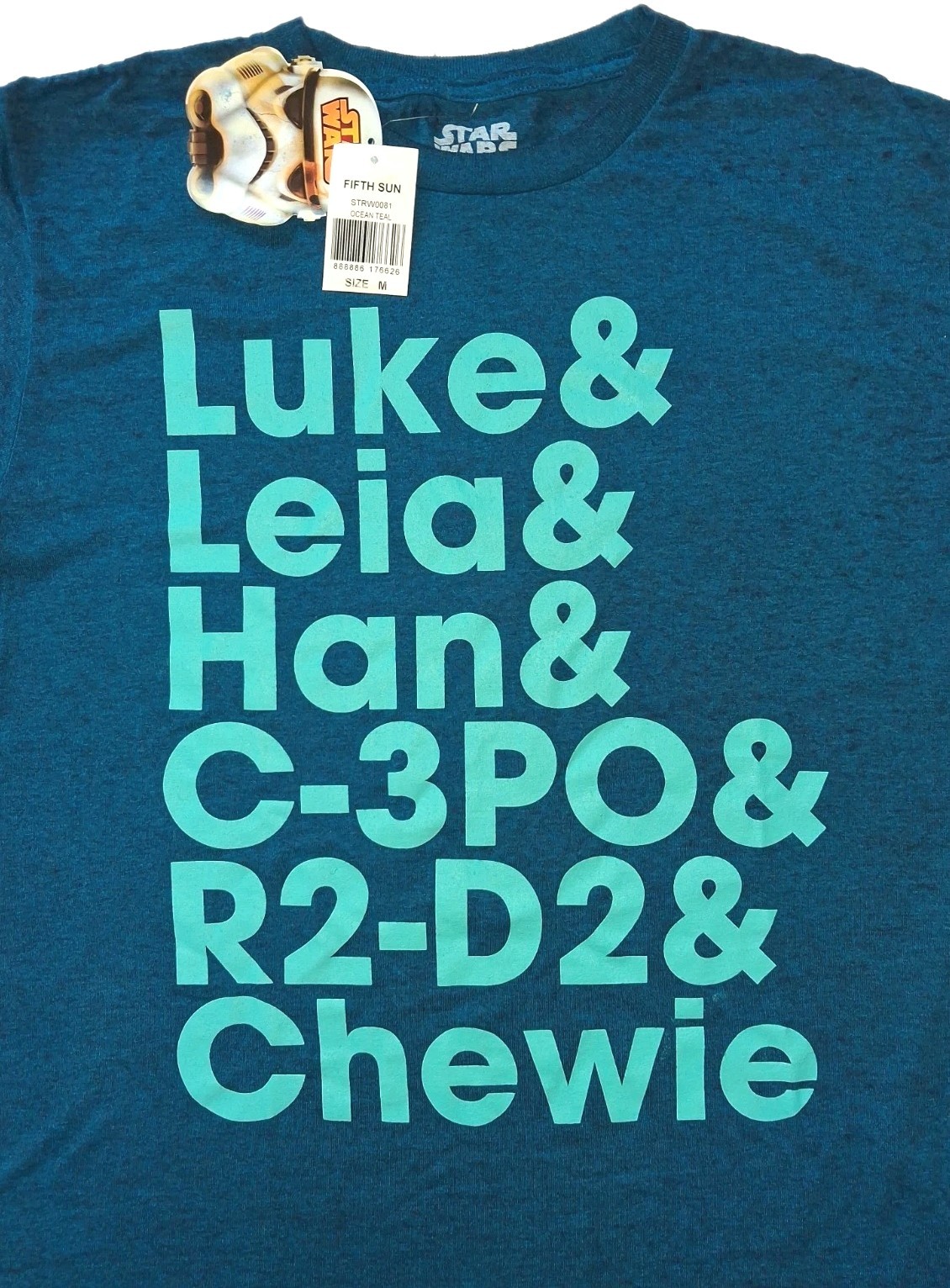 Star Wars Fifth Sun Disney Ocean Teal Tee Shirt Size Medium