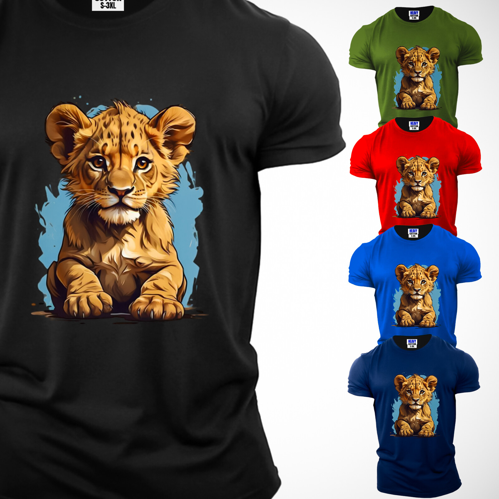 Funny Baby Lion King Men&rsquo;s T-Shirt For Animal Lover Sarcastic New USA Gift Tee