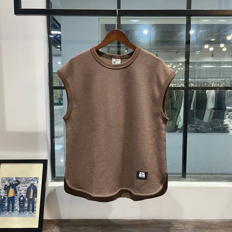 New Sports Fitness Vest For Men T-shirt Loose Sleeveless Sweatshirt M L XL-5XL