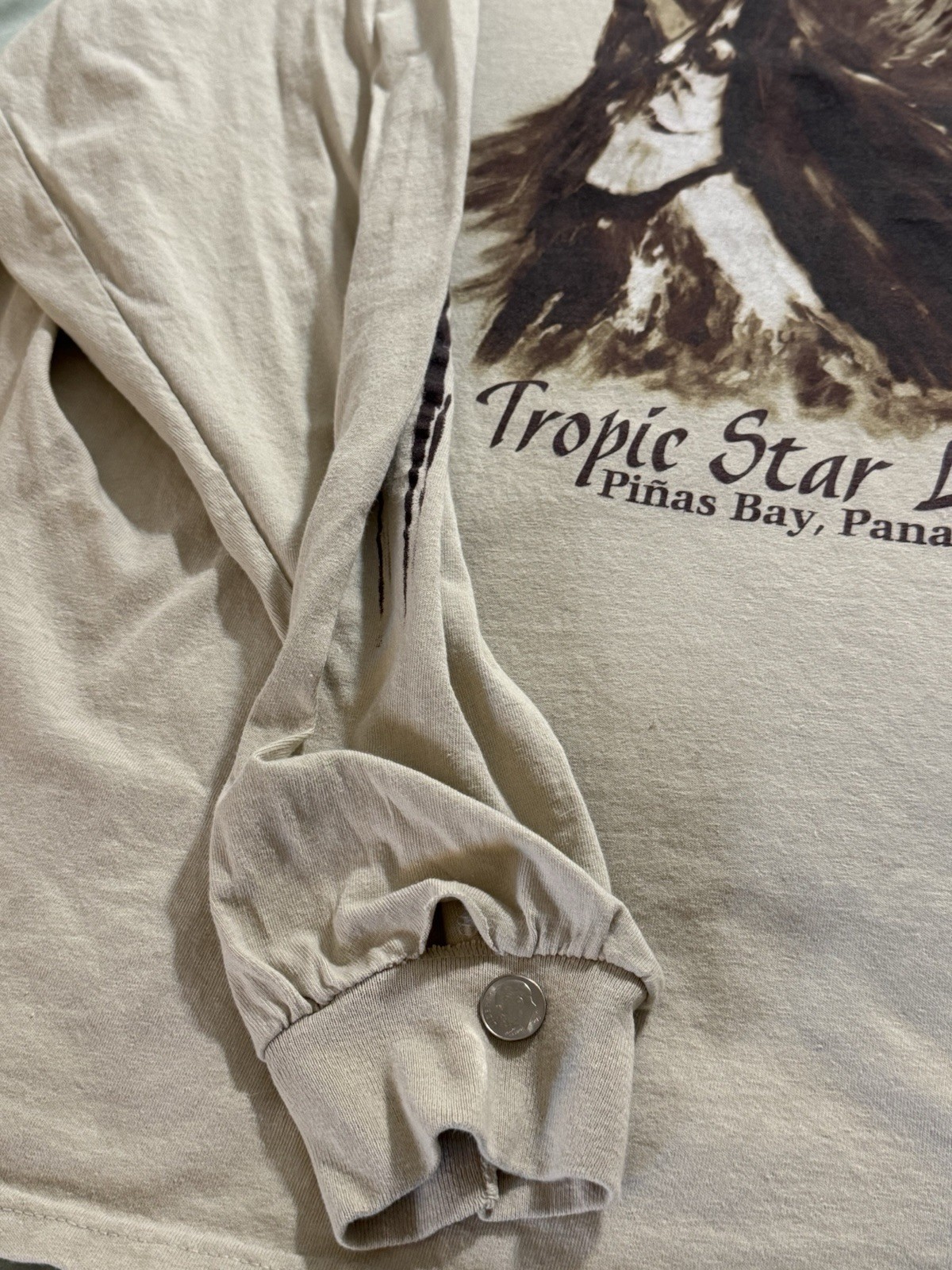 Tropic Star Roberto Pasta Pantaleo Art Long Sleeve Shirt Espresso Marlin 3XL