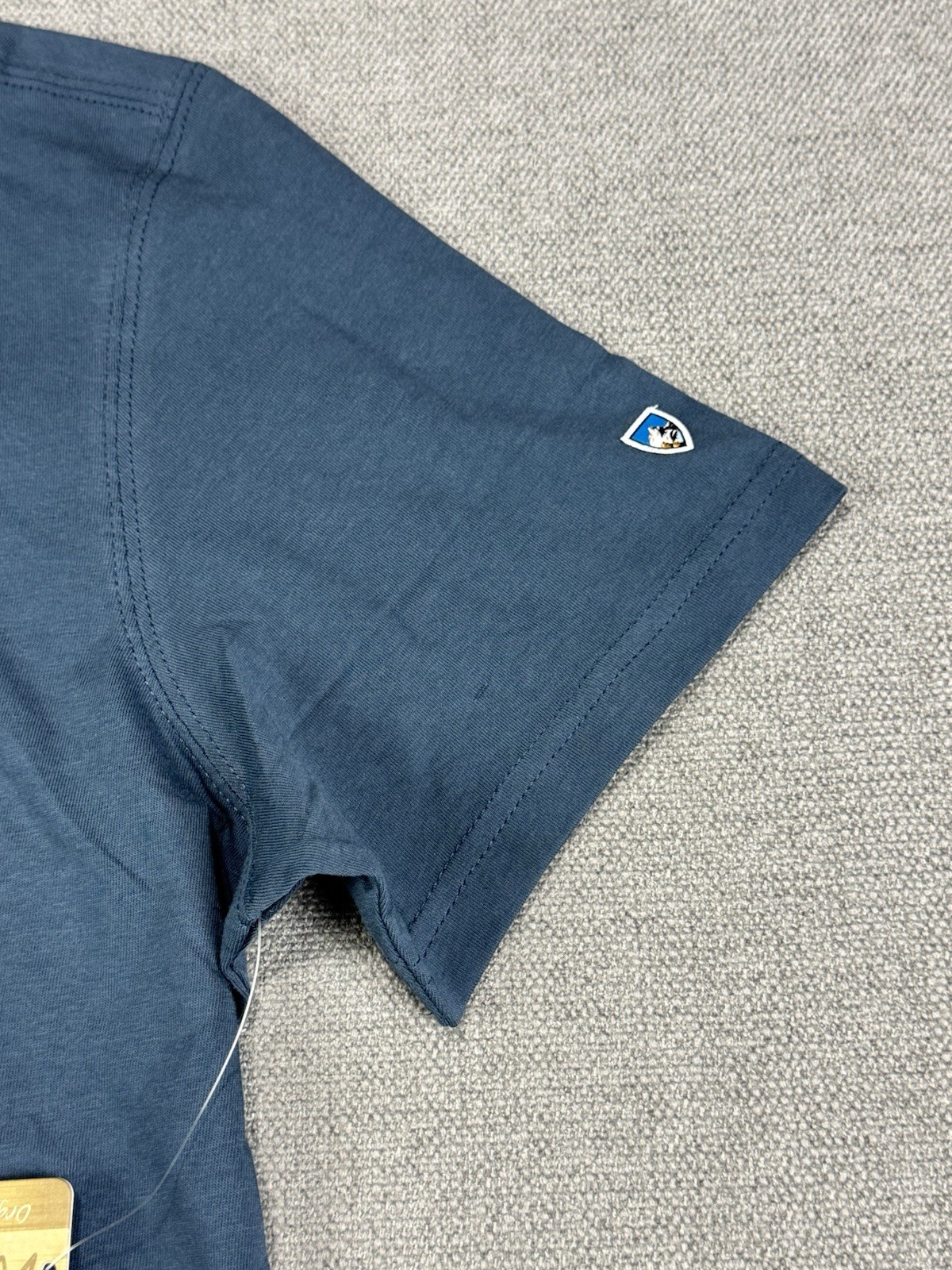 Kuhl Shirt Men Medium Cotton Blue Hiking Trek Mountain New