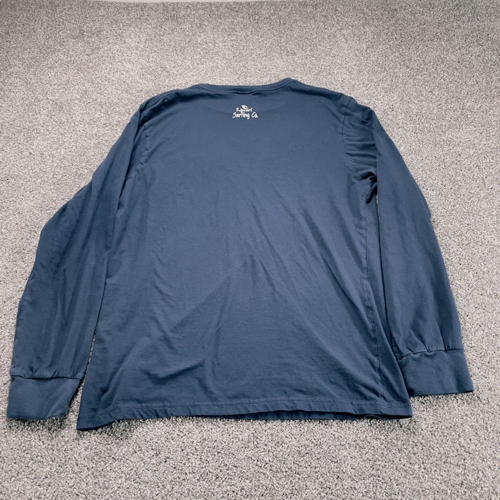 Rip Curl Mens South Africa Surfing Co Long Sleeve Graphic T-Shirt Navy Blue 2XL