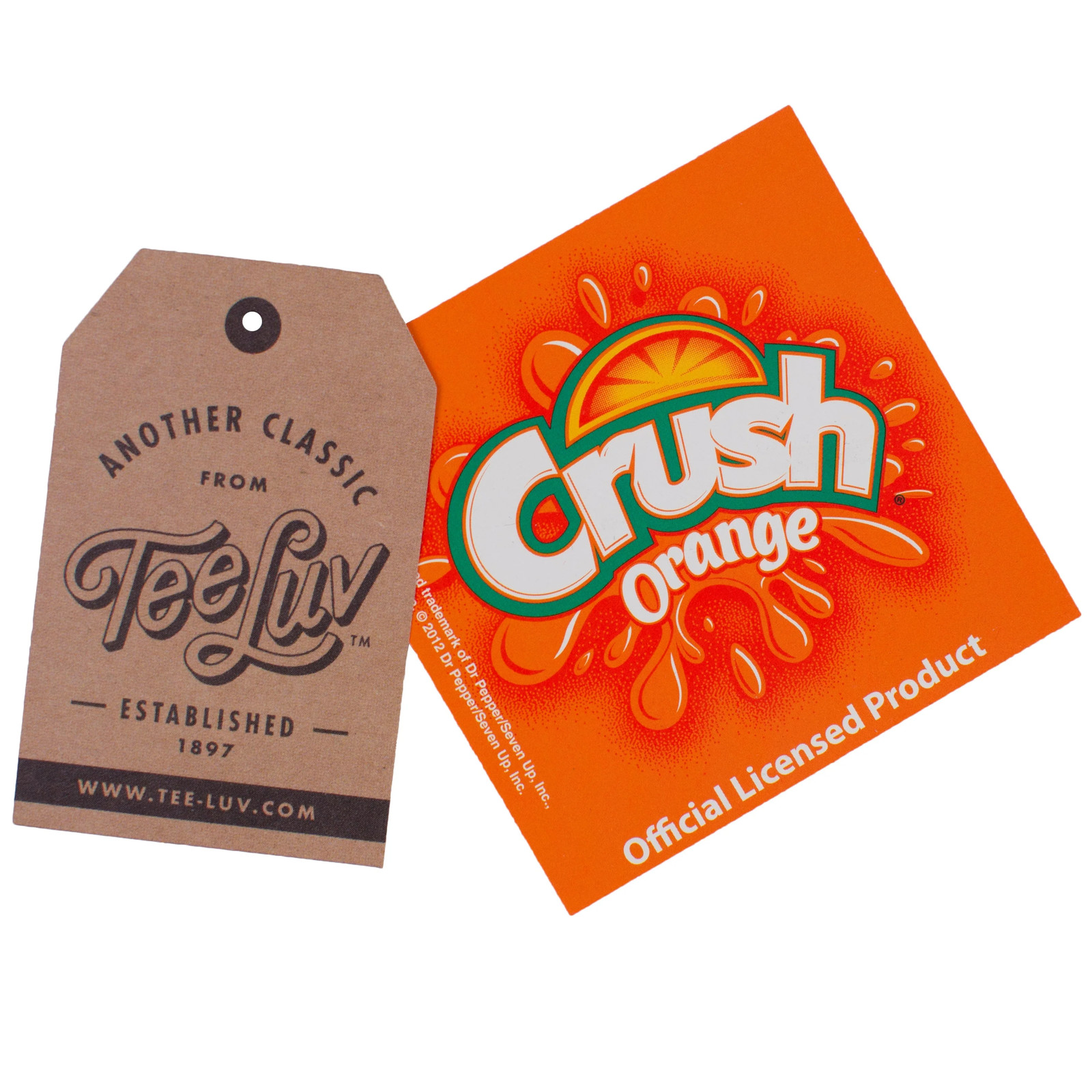 Tee Luv x Comfort Colors Orange Crush Logo Mens T Shirt Melon
