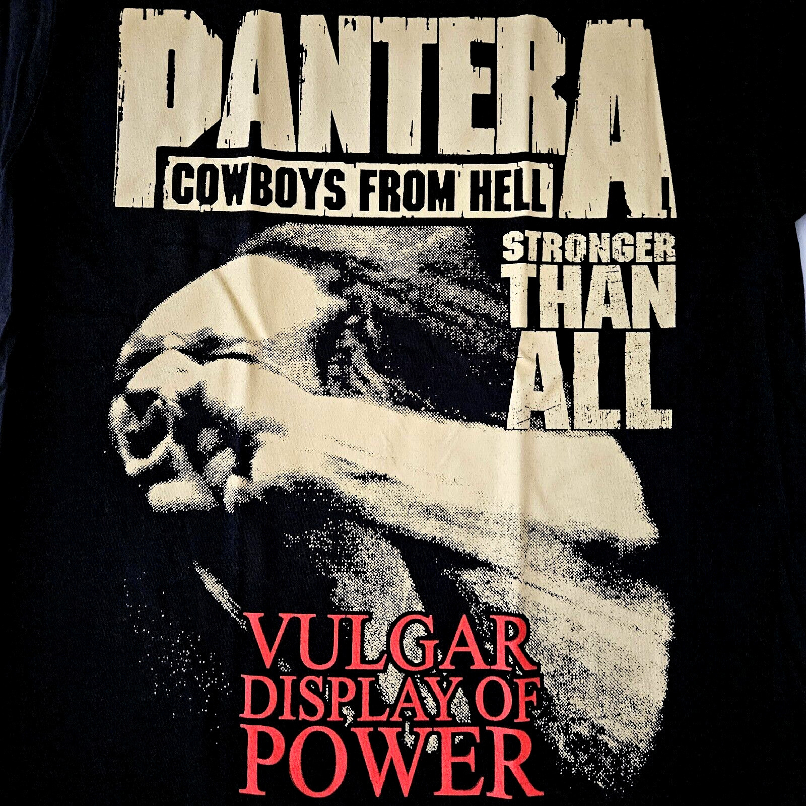 Free SAME DAY SHIPPING Classic PANTERA VULGAR DISPLAY COWBOYS FROM HELL Medium