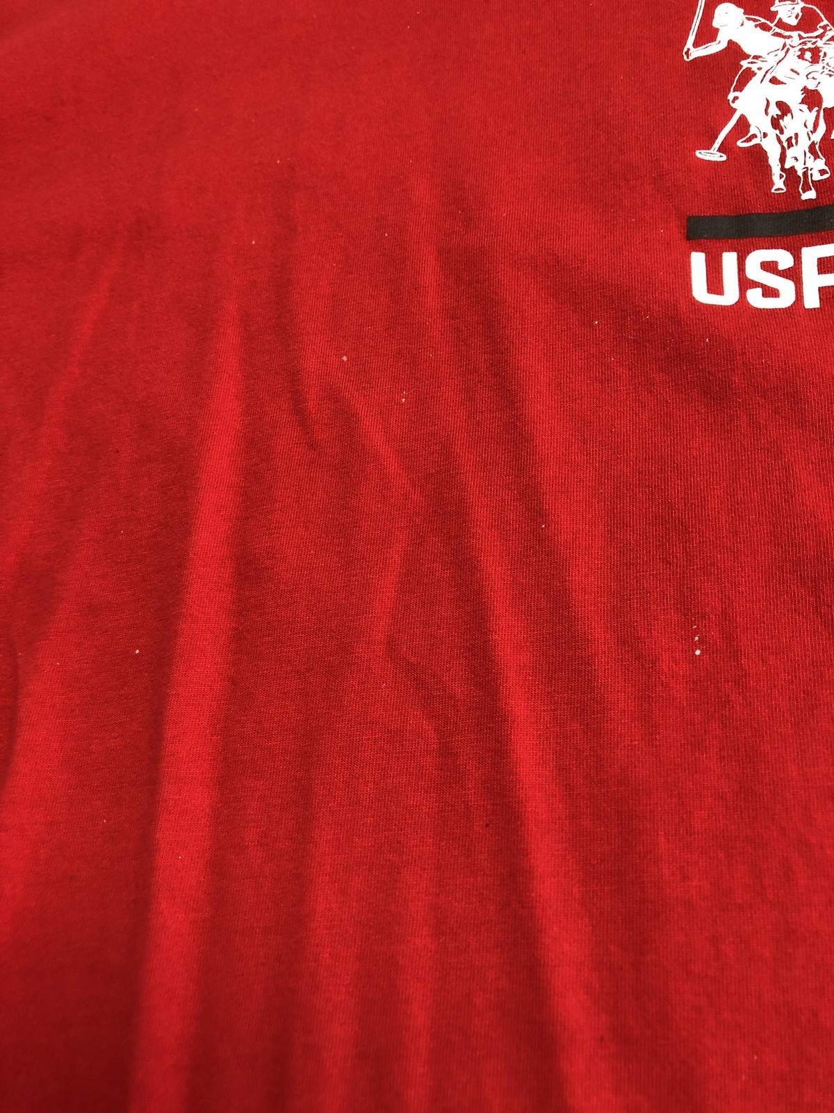 U.S. Polo Assn Shirt Mens 2XL Red Long Sleeve Crewneck USPA Logo Graphic Casual