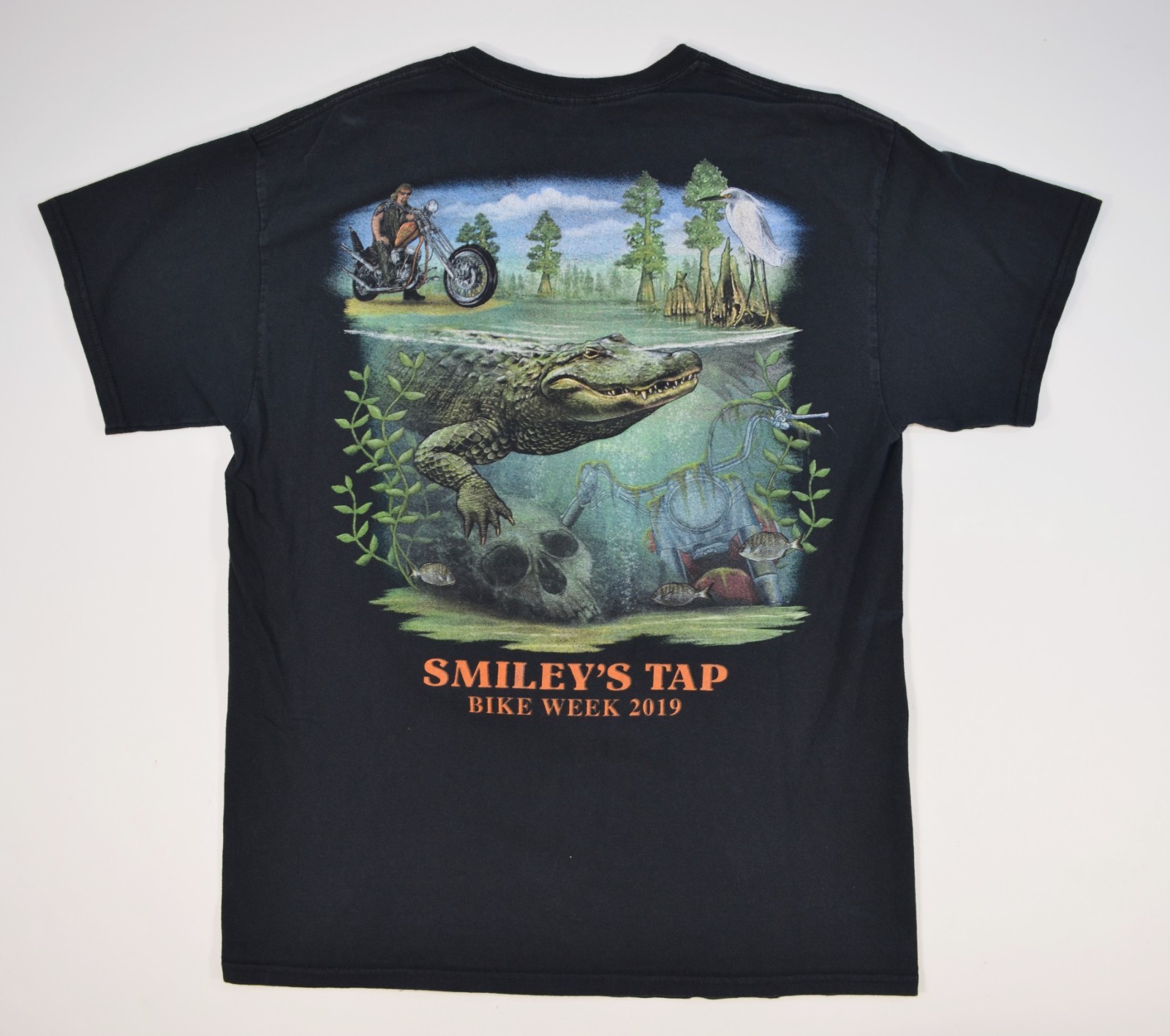 Smiley&rsquo;s Tap Bar Omond Beach Daytona Florida Motorcycle Bike Week Shirt