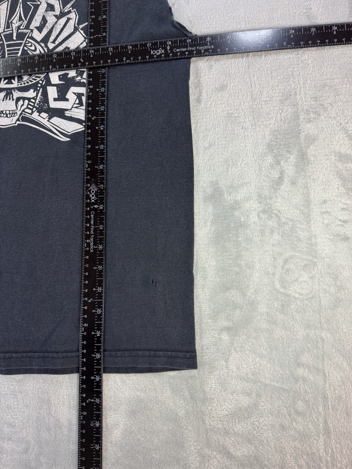 Broken Bones Band Shirt Sleeveless Cut Off Punk Hardcore Faded Black Mens Medium