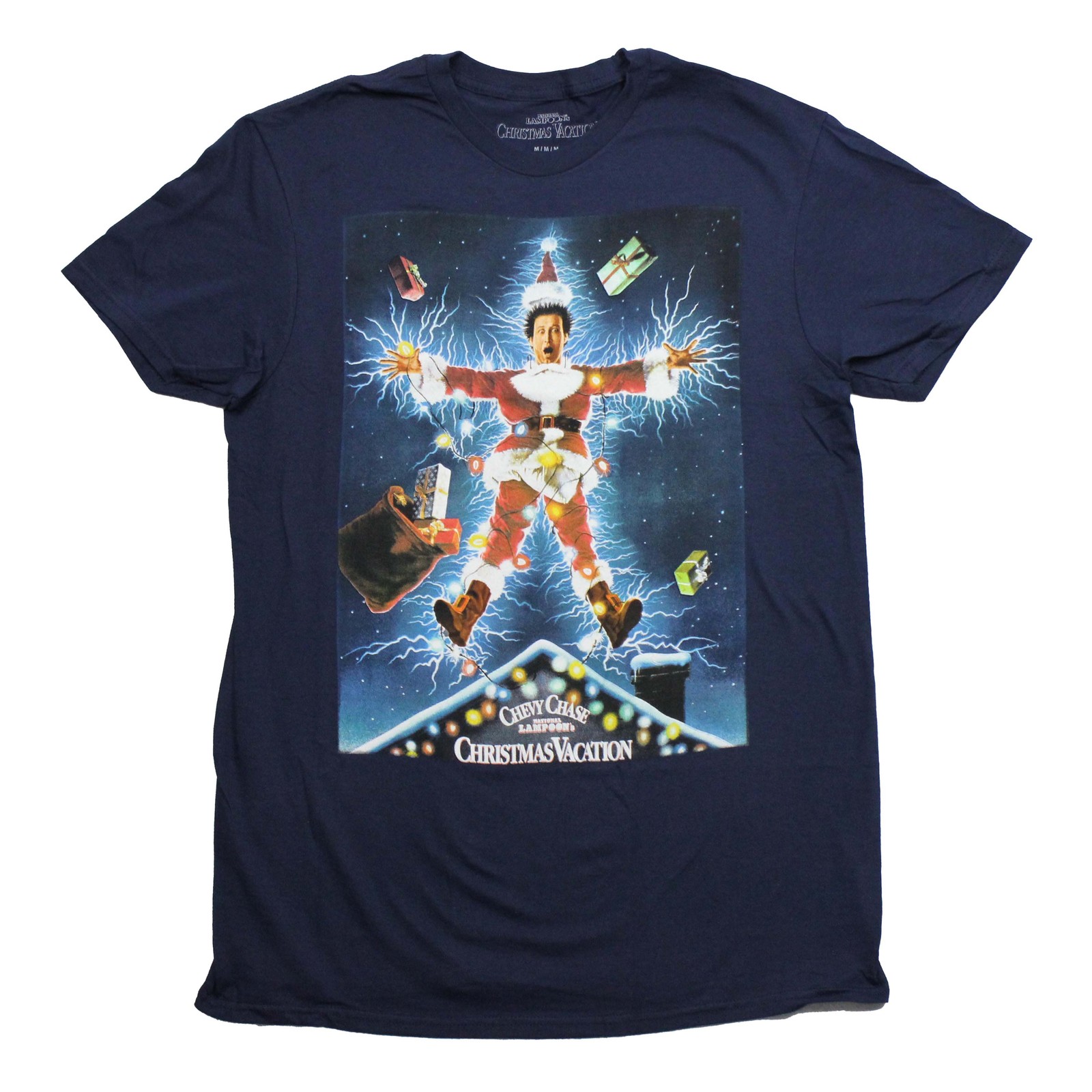 National Lampoon&rsquo;s Christmas Vacation New Adult T-Shirt – Electrified Clark