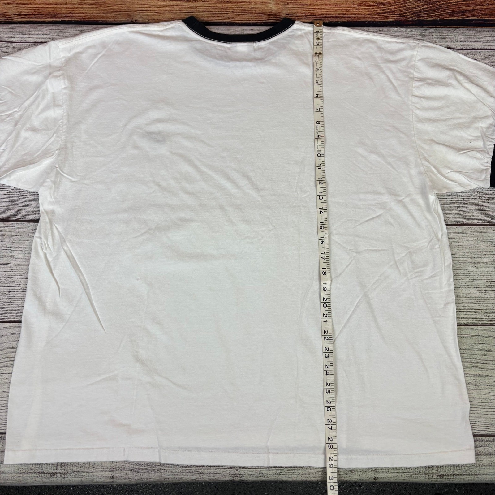 Vintage Nike Silver Tag White Essential Ringer T-shirt size Men&rsquo;s 3XL