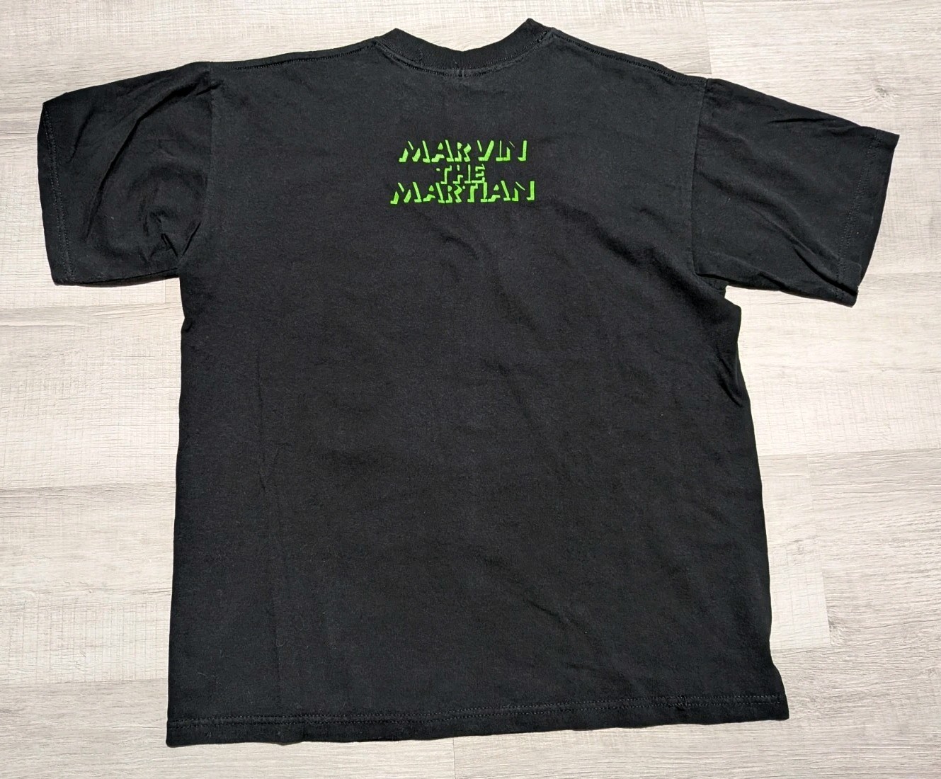 Vintage Looney Tunes Black Marvin the Martian Shirt 1997 Men&rsquo;s Sz Large Rare