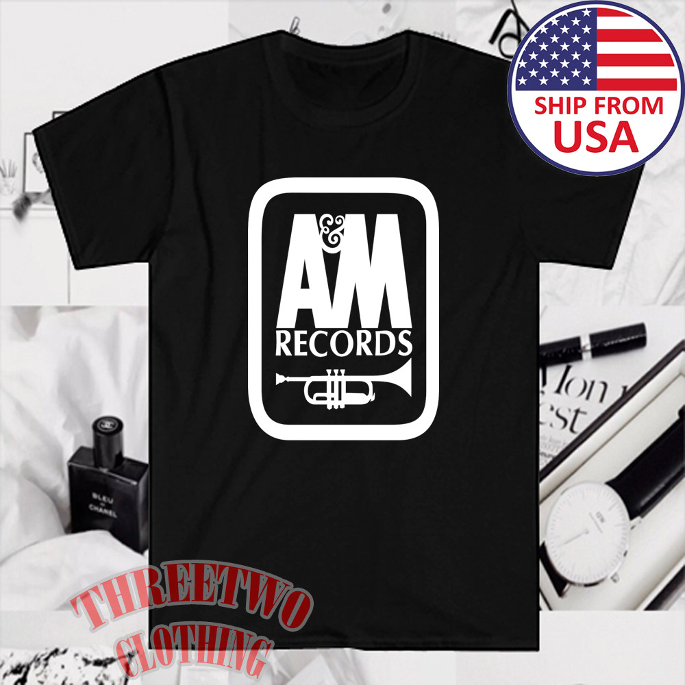 A&M Records Men&rsquo;s Black Size S to 5XL