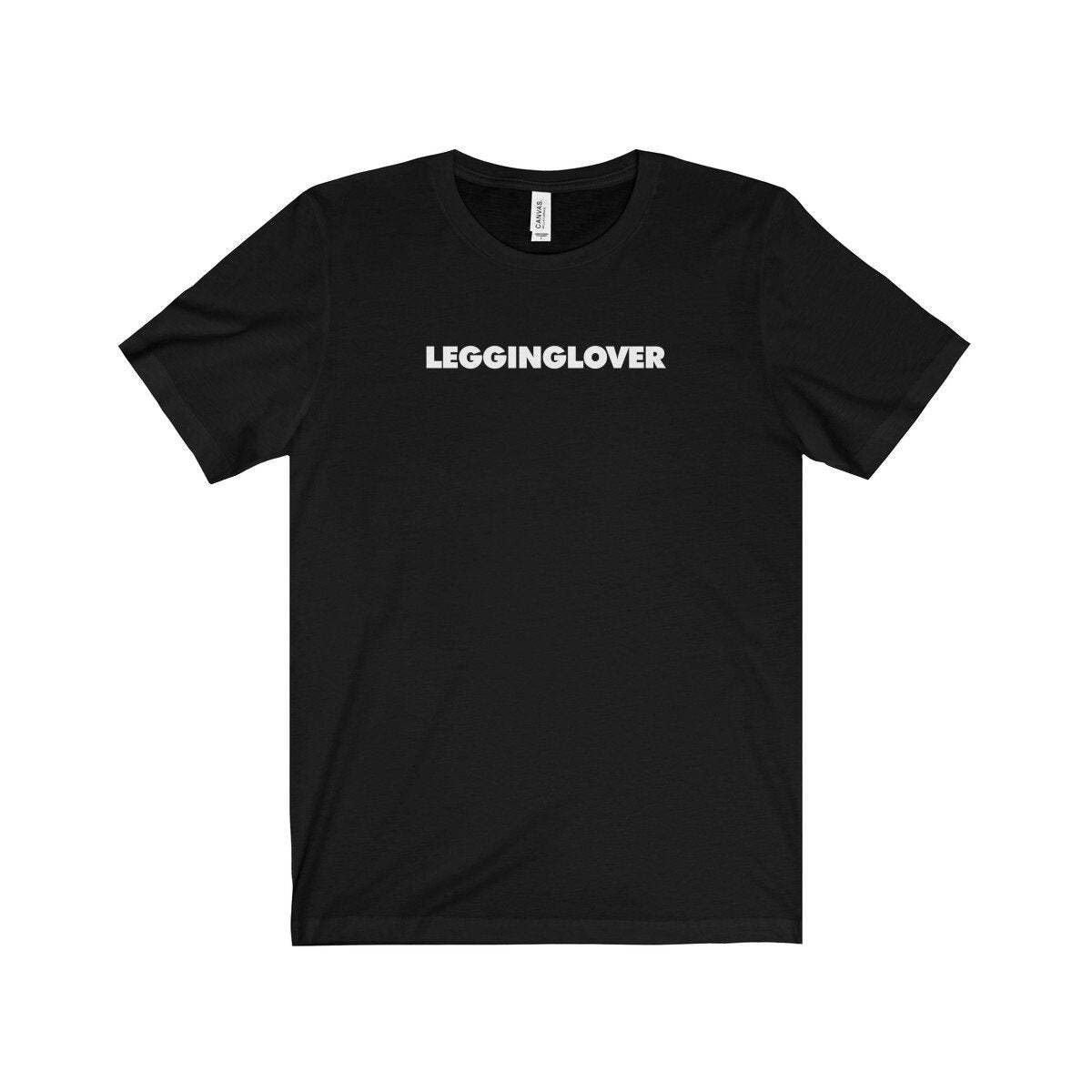 LEGGINGLOVER (t-shirt) – tee graphic statement – Black White Grey Red