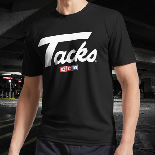 CCM Tacks Retro Ice Hockey Logo Active T-Shirt Funny Logo American Men&rsquo;s T-Shirt