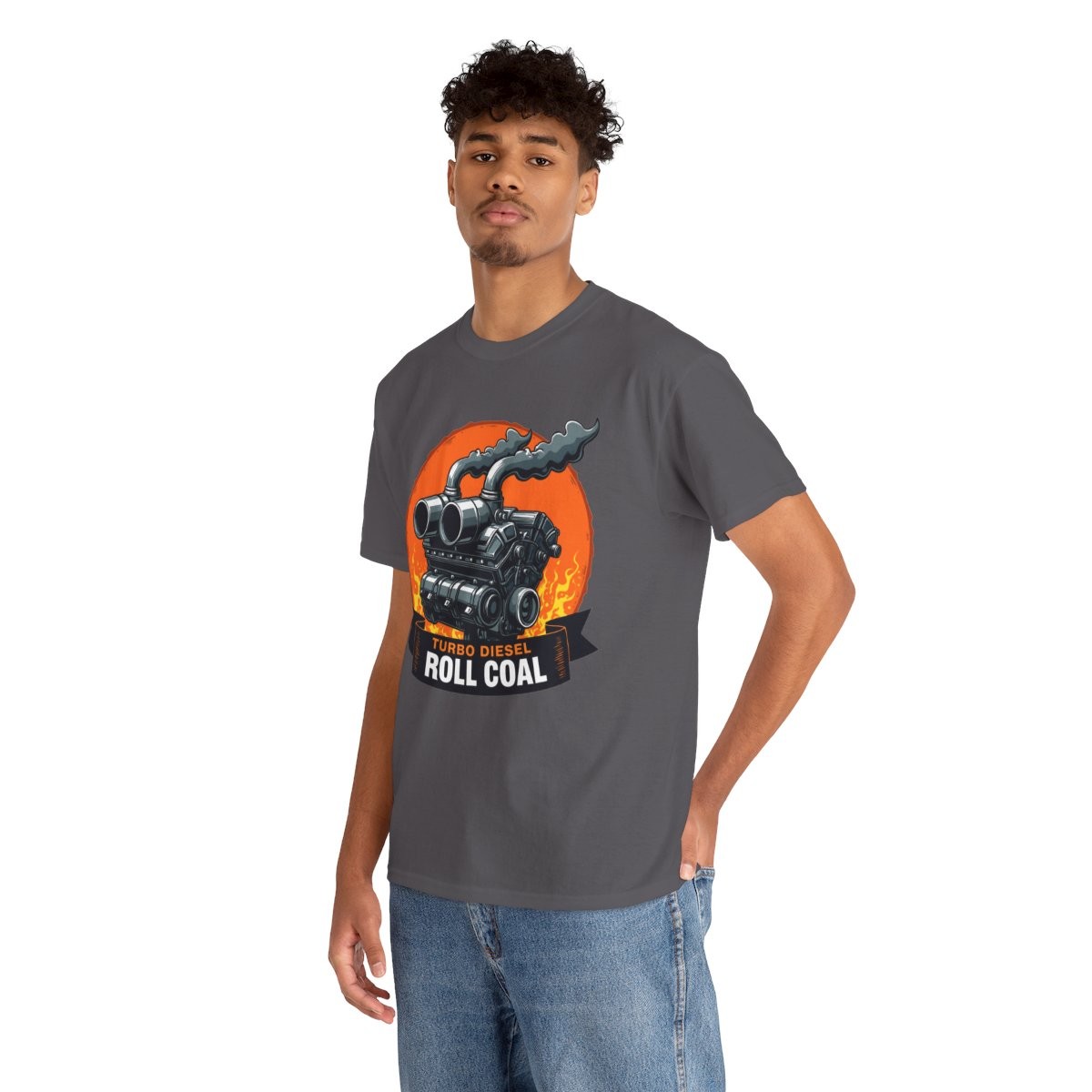 Turbo Diesel Roll Coal T-Shirt Graphic Tee for Truck Lovers Gift