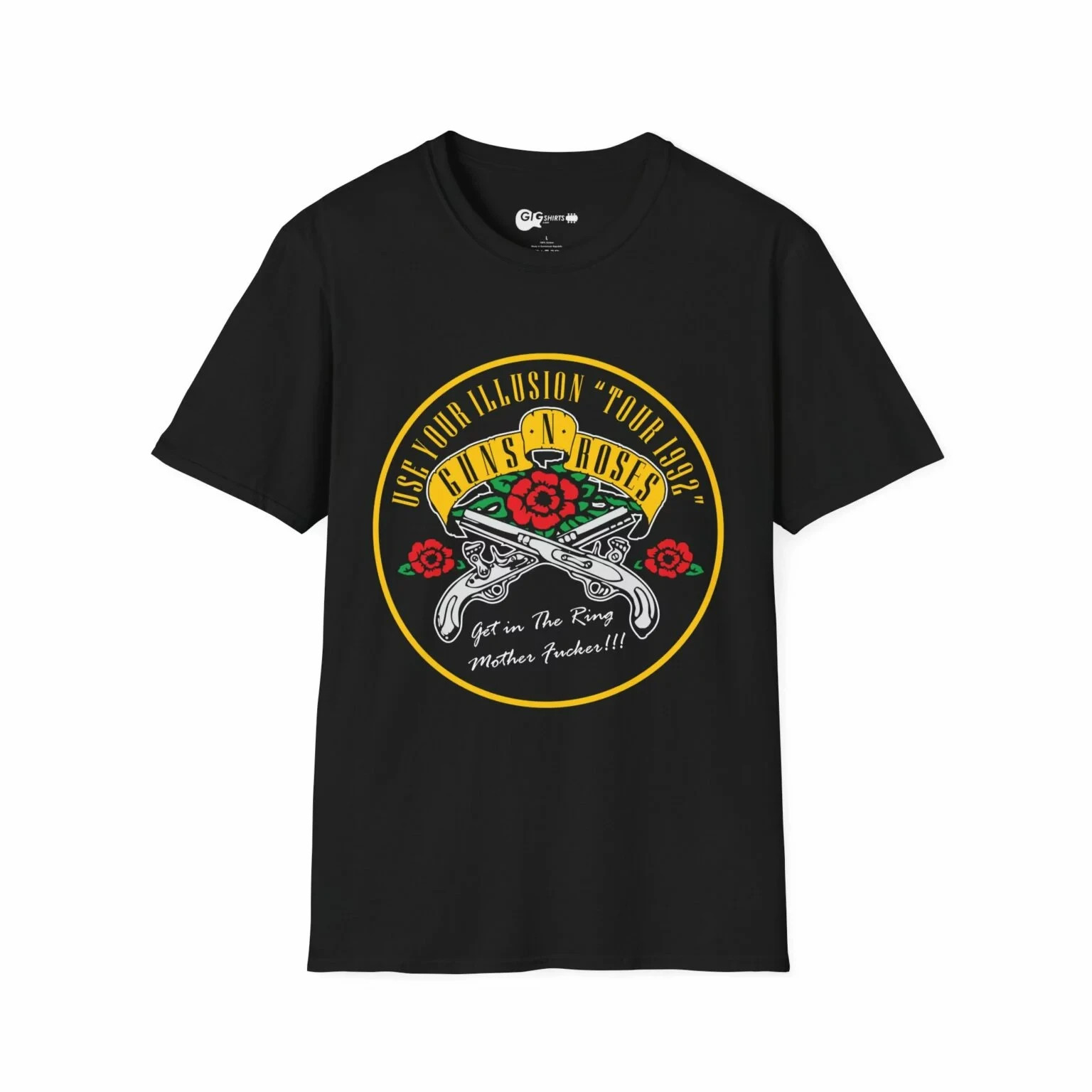 Guns N’ Roses “Use Your Illusion” Tour 1992 T Black T-Shirt