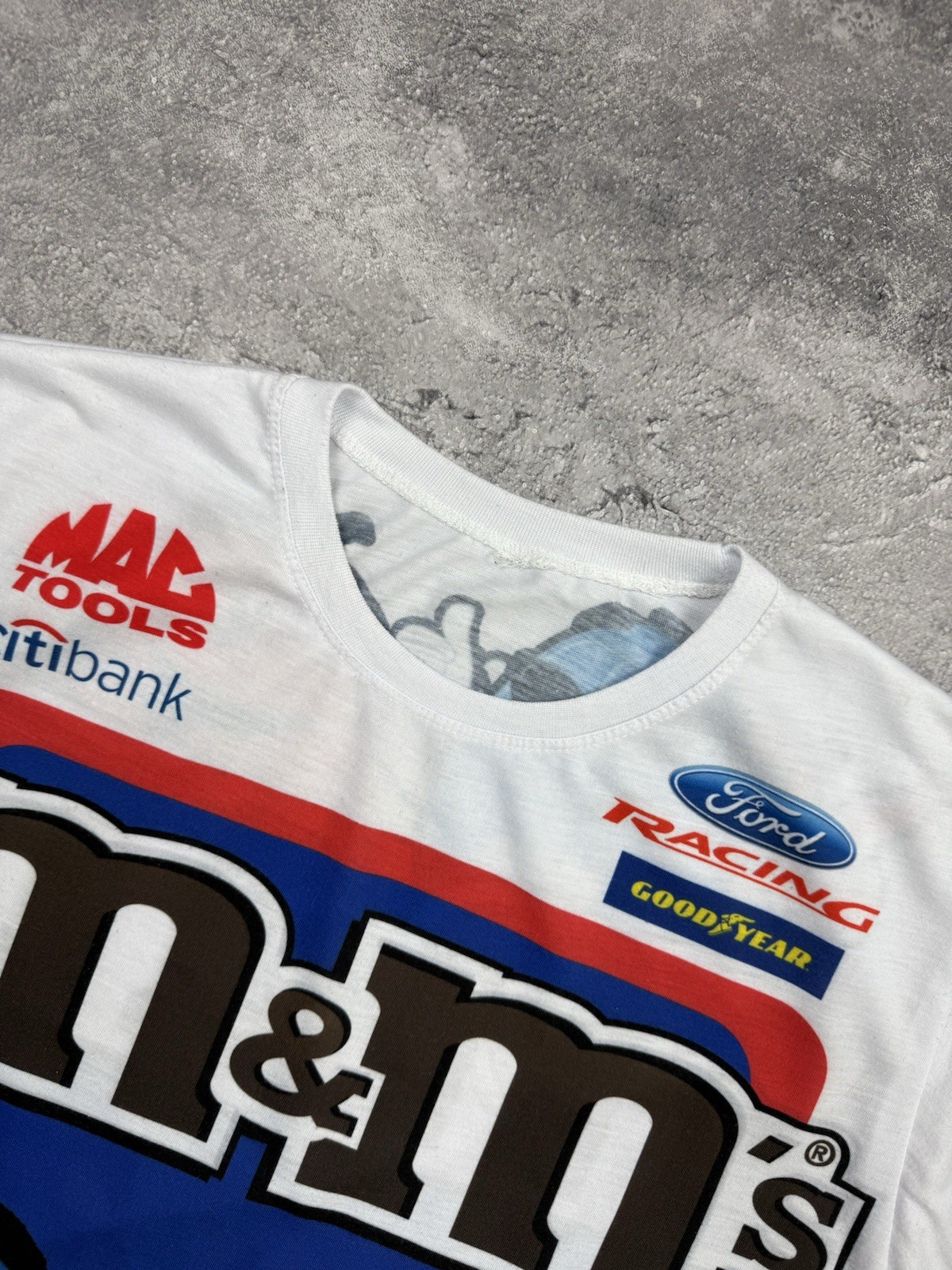 Vintage Y2K M&M’s Men’s T-Shirt Racing Tee Big Logo Rare Hype Streetwear