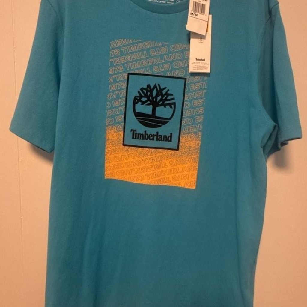 Timberland Men&rsquo;s Organic Cotton Graphic Logo Short-Sleeve T-Shirt