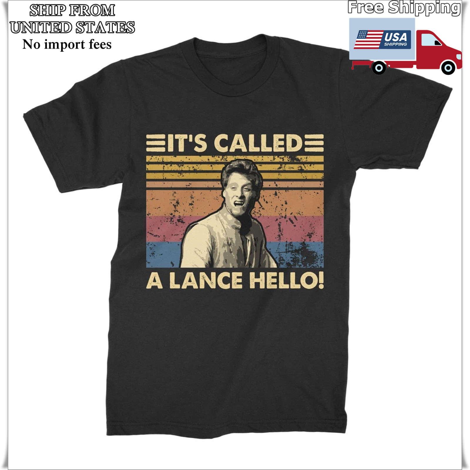 A Knight&rsquo;s Tale It&rsquo;s Called A Lance Hello Vintage T Shirt-Hoodie-Sweatshirt