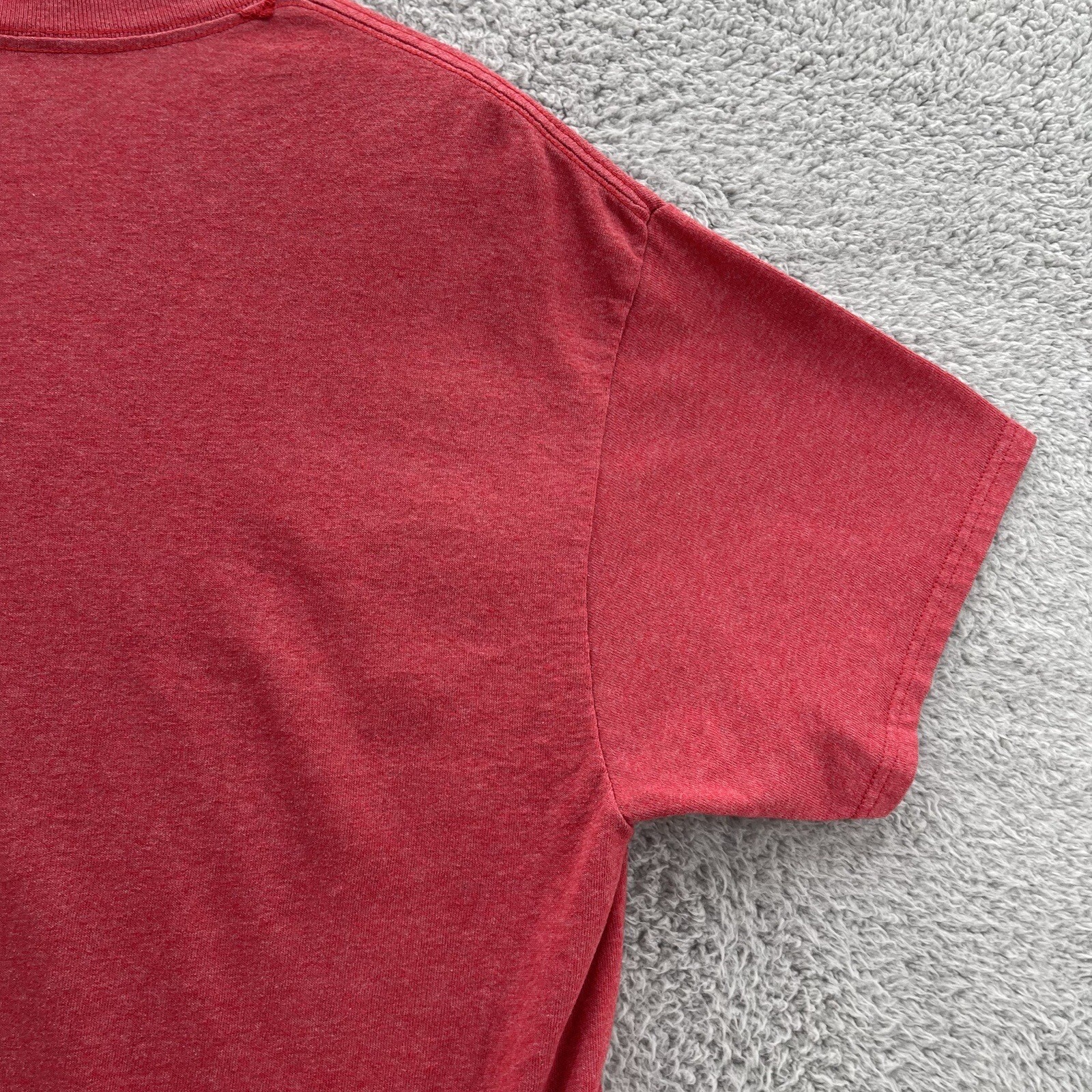 Boston Massachusetts Tee Men Large L Red Big Graphic Spell Out Casual Travel