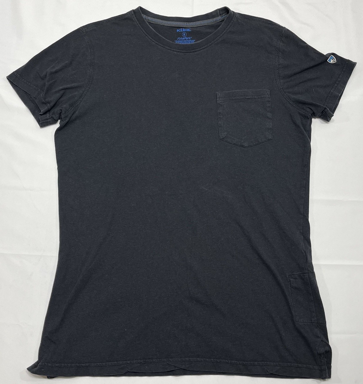 Kuhl Lauren Shirt Mens Small Short Sleeve Black Outdoors Casual Wildfibre Cotton