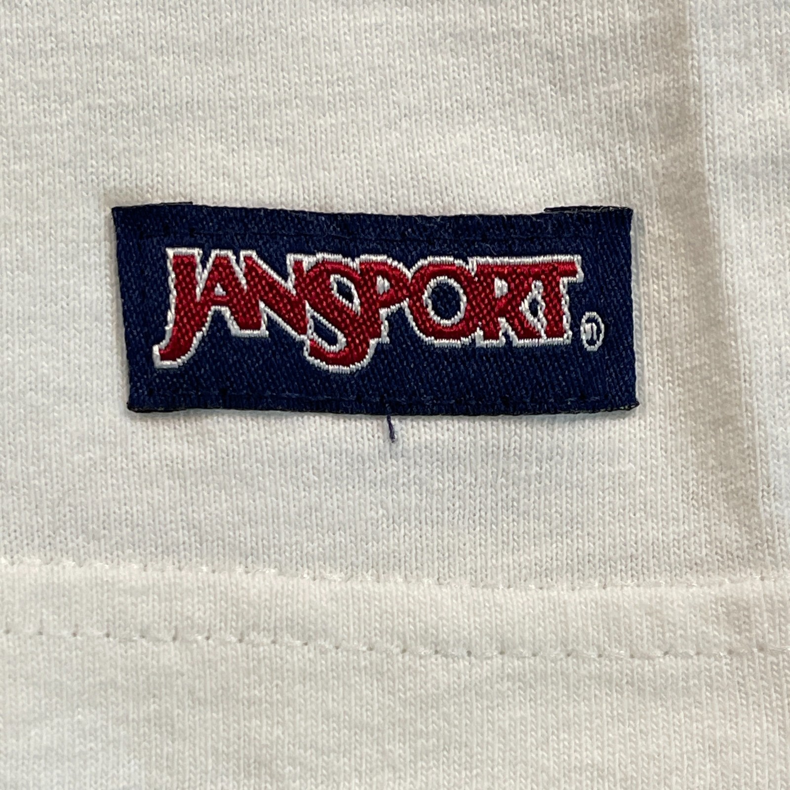 Vintage 90s Jansport Manhattan College Shirt Medium 20×27 White