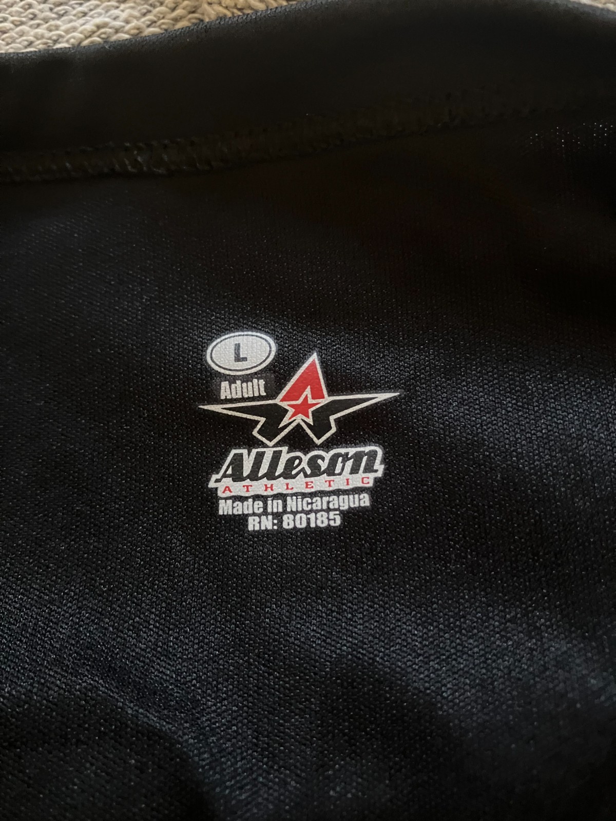 ALLESON ATHLETIC Hawgs Baseball Short Sleeve Shirt Large
