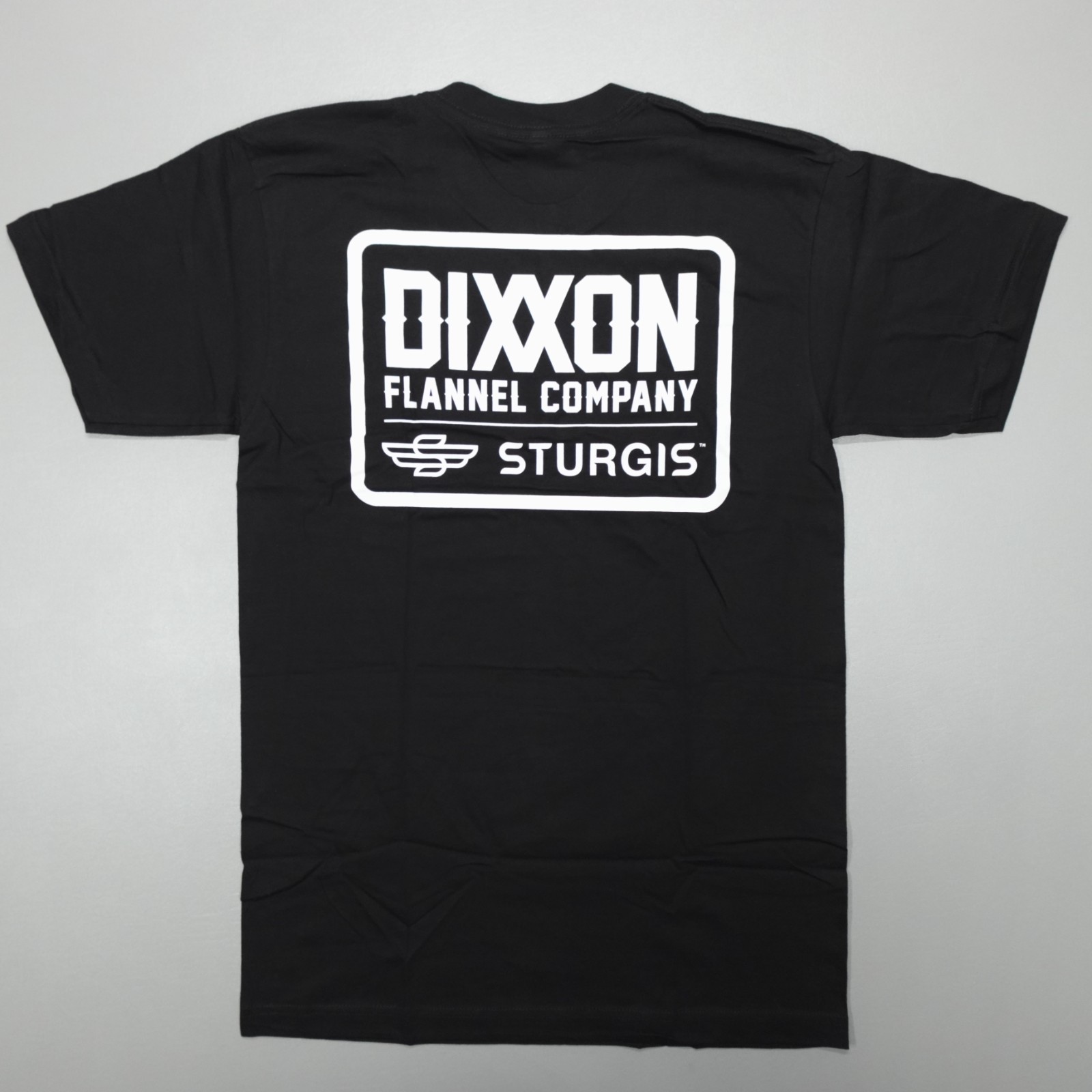Dixxon Flannel Company Sturgis Badge Tee Shirt Short Sleeve Black Made in USA