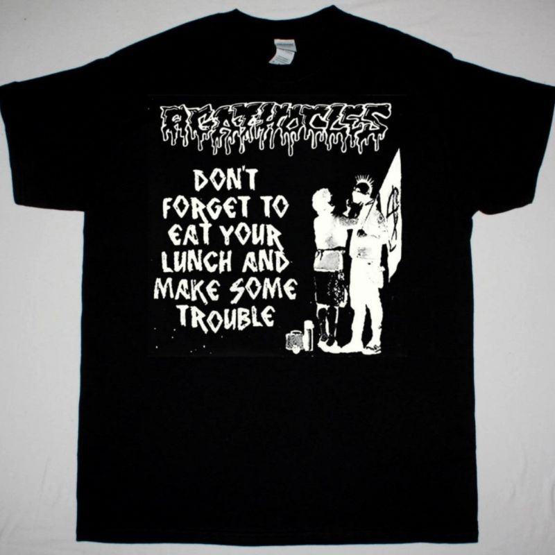 Agathocles Haggus Split Black T-Shirt Grindcore Band Tee