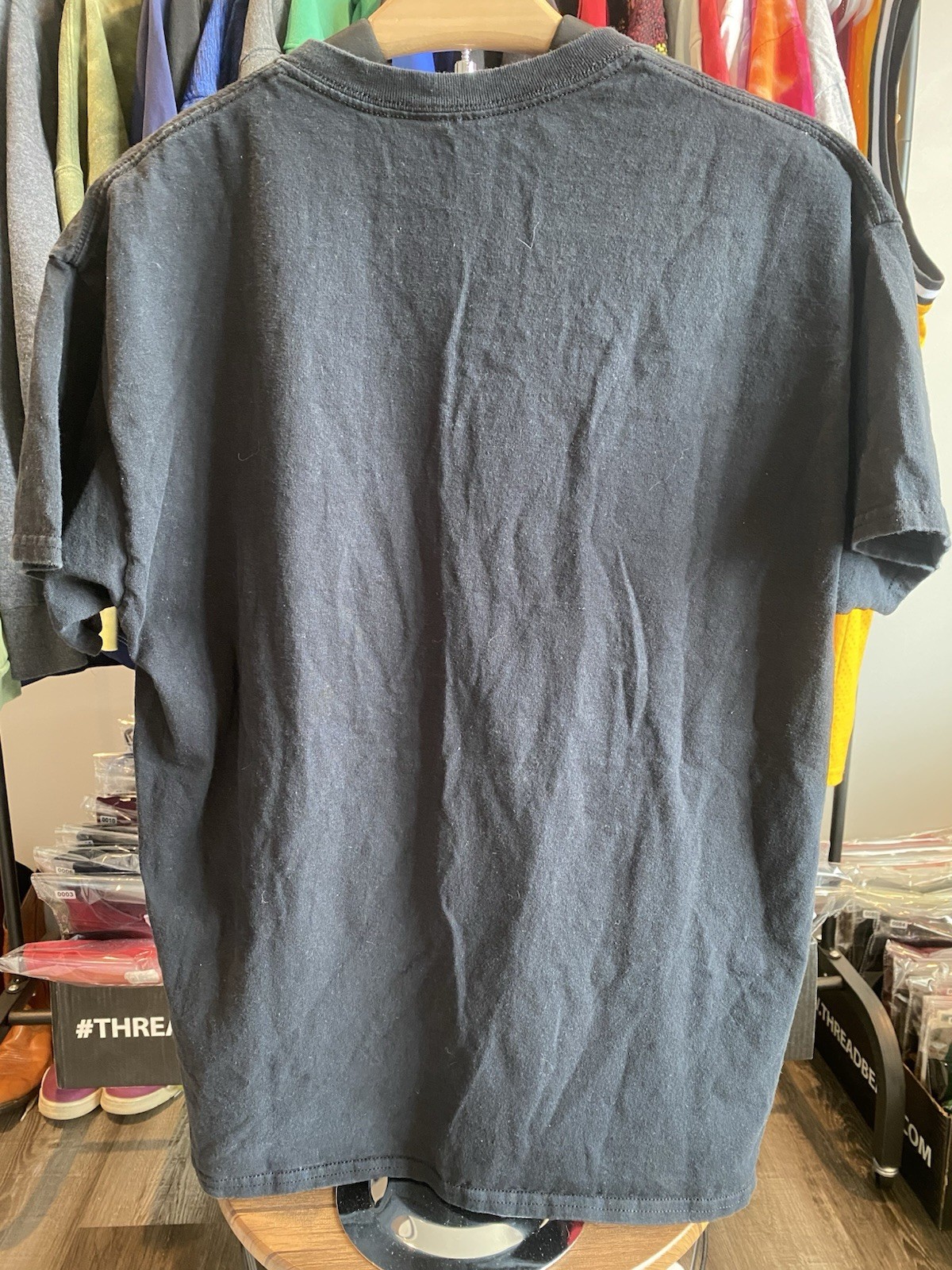 Notorious B.I.G. Ready To Die Rap Tee Baby Graphic T Shirt Black Faded L Y2k