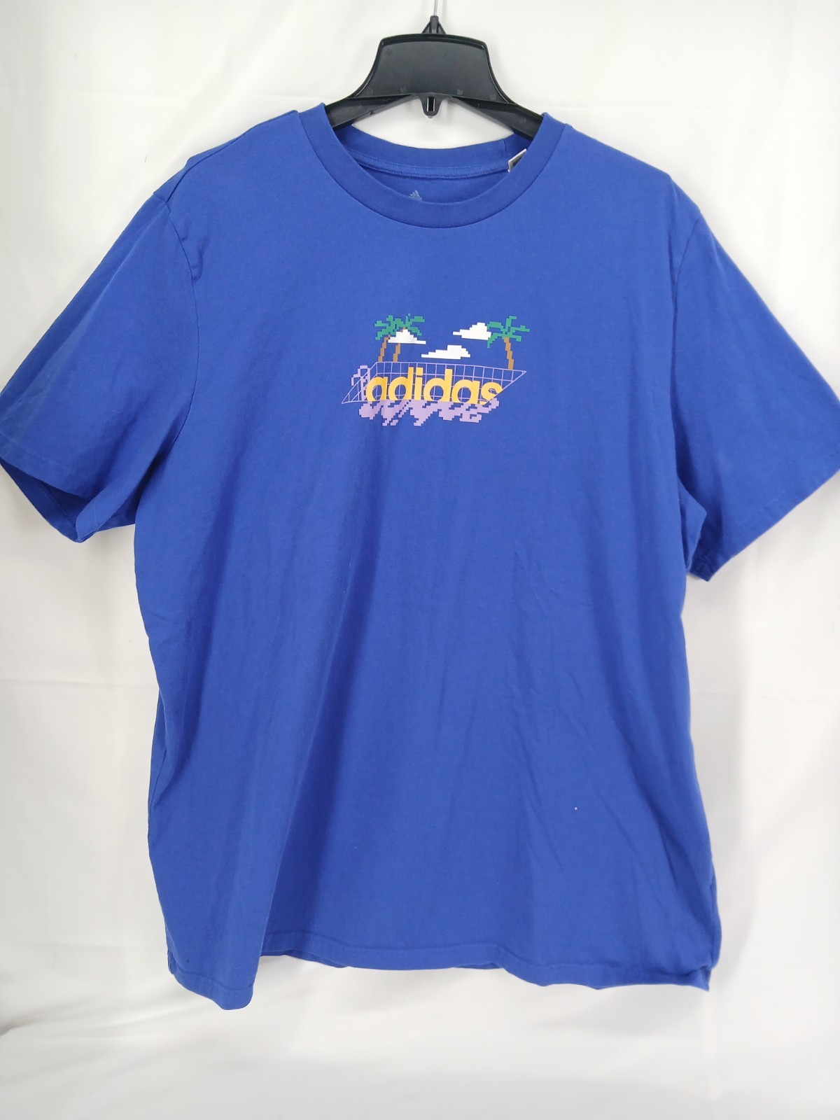 Adidas Men&rsquo;s 2X Crew Neck T-Shirt Multi Sport Team Royal Blue