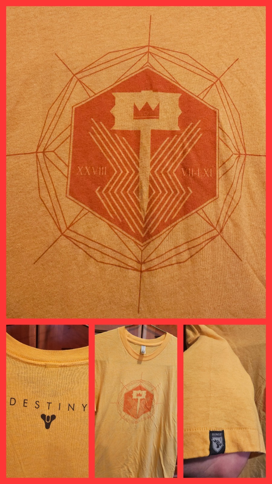 Destiny Sunbreaker Bungie Development Team Crew Shirt XL Video Game Promo