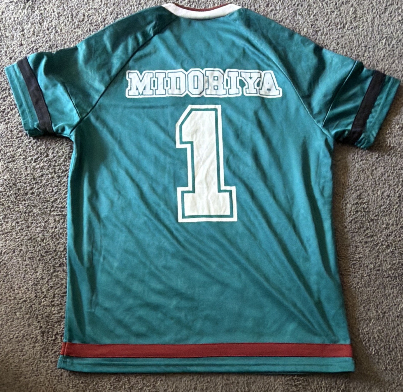 My Hero Academia UA High Midoriya Soccer Jersey Boxlunch Mens Size M Teal