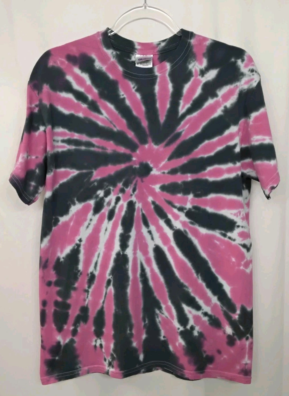 New Tie Dye Men&rsquo;s T-Shirt Pink Gray Adult Medium Multicolor Summer Spiral