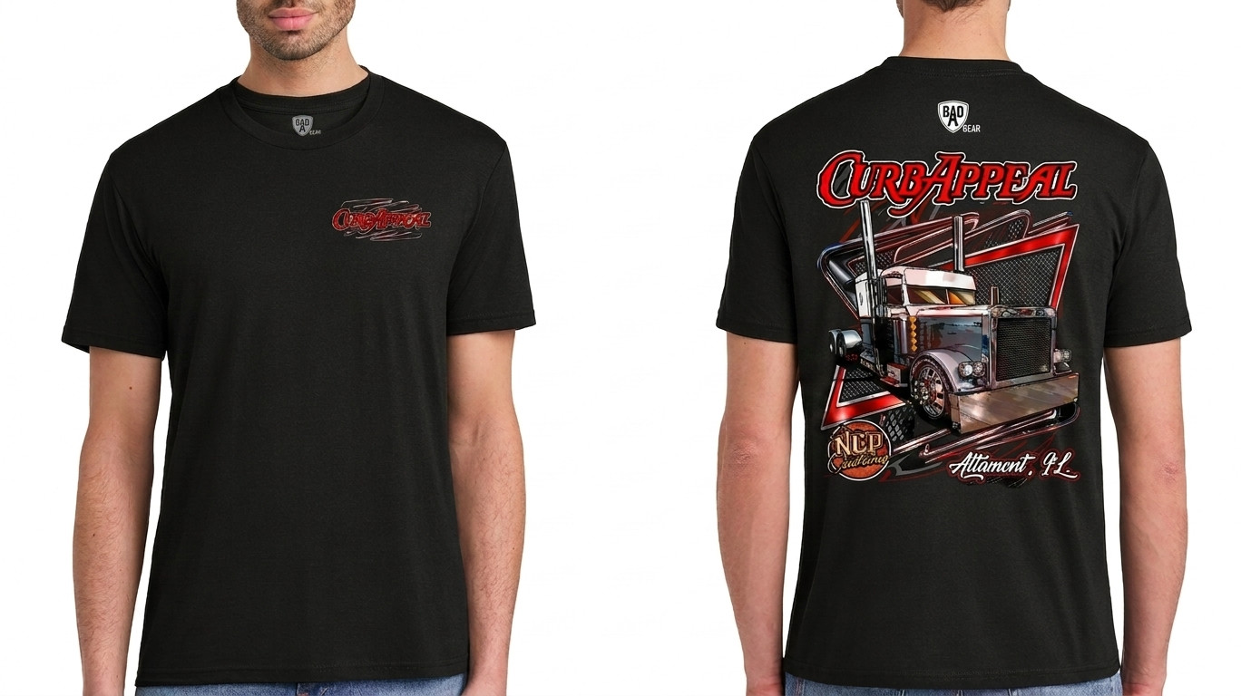 Curb Appeal 2022 Peterbilt Truck Shirt Custom Diesel Big Rig Graphic Tee