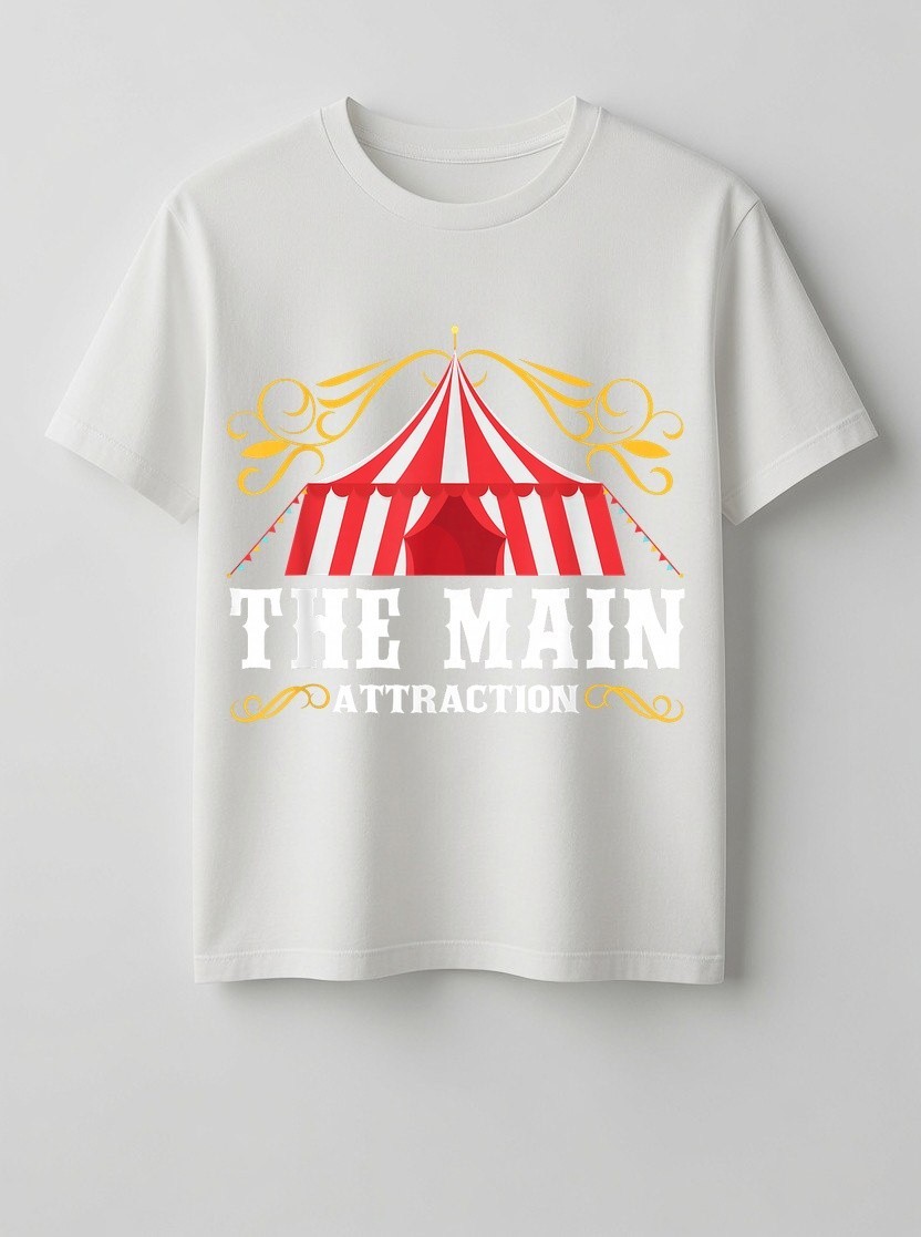Kids The Attraction Circus Carnival Children Birthday Party T-Shirt Small