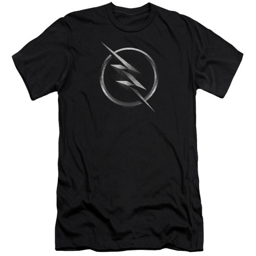 The Flash Zoom Logo Adult 30/1 T-Shirt Black