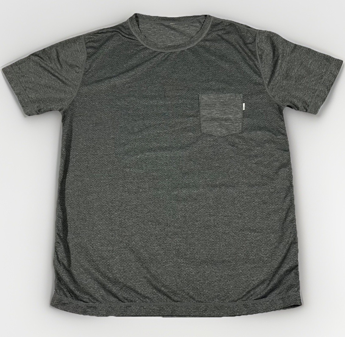 Vuori Tradewind Performance Pocket Tee Shirt Mens Large Gray Lightweight Stretch