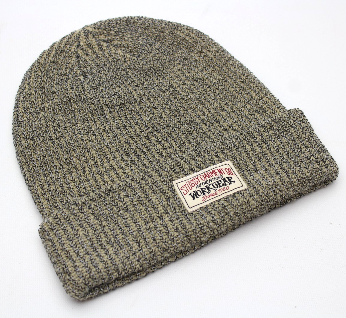 2024 STUSSY JAPAN ~REFLECTIVE~ CUFF BEANIE head/gear/knit/logo/tour/intl/work/ss