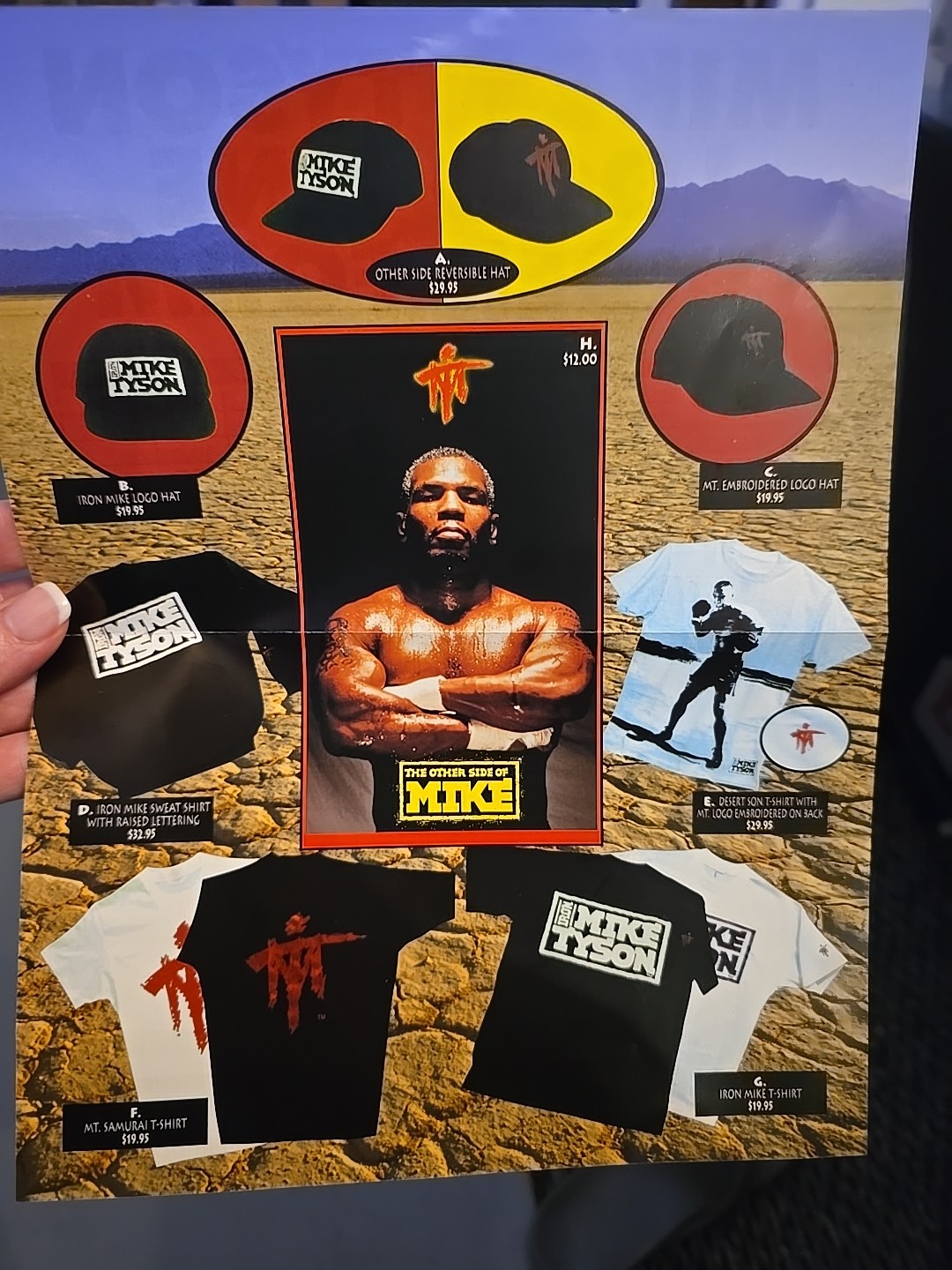 Mike TYSON I won the heavyweight title at 20 Single Stich DEADSTOCK MT Shirt 90s