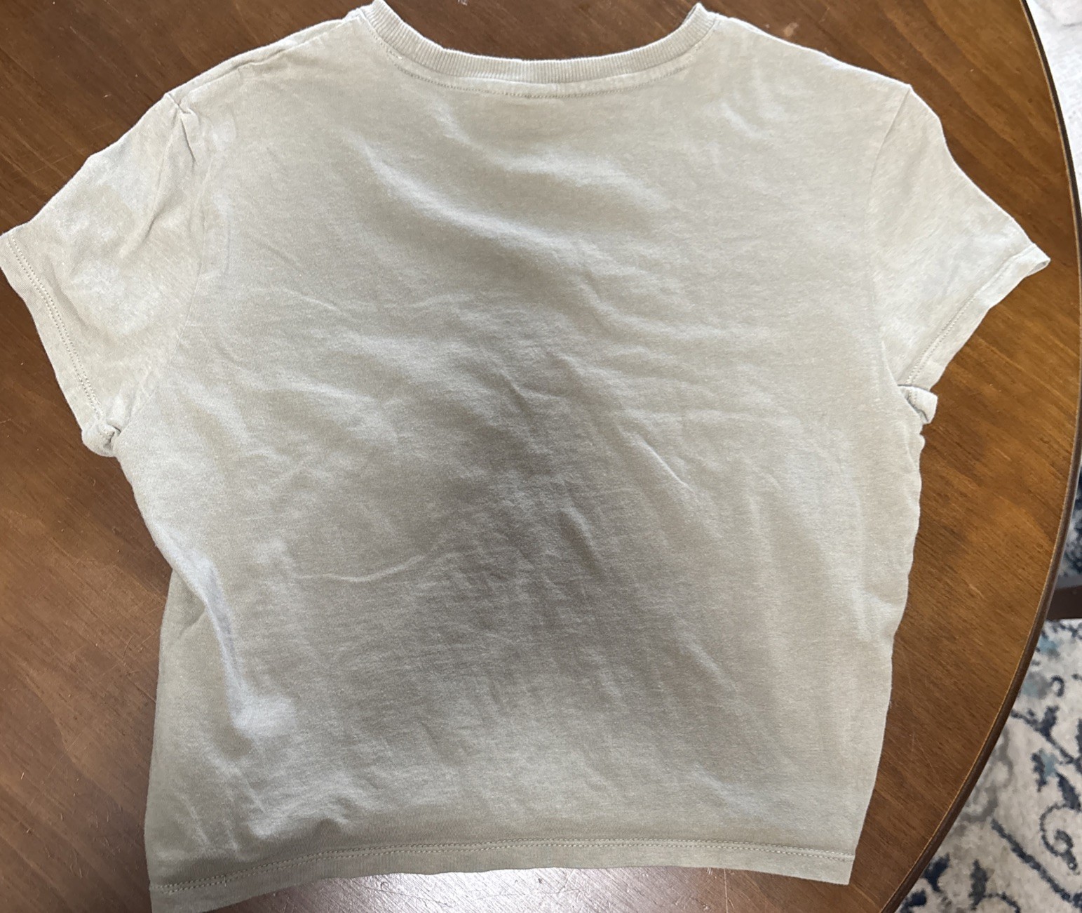 H & M Light Brown Cropped Tee Size M