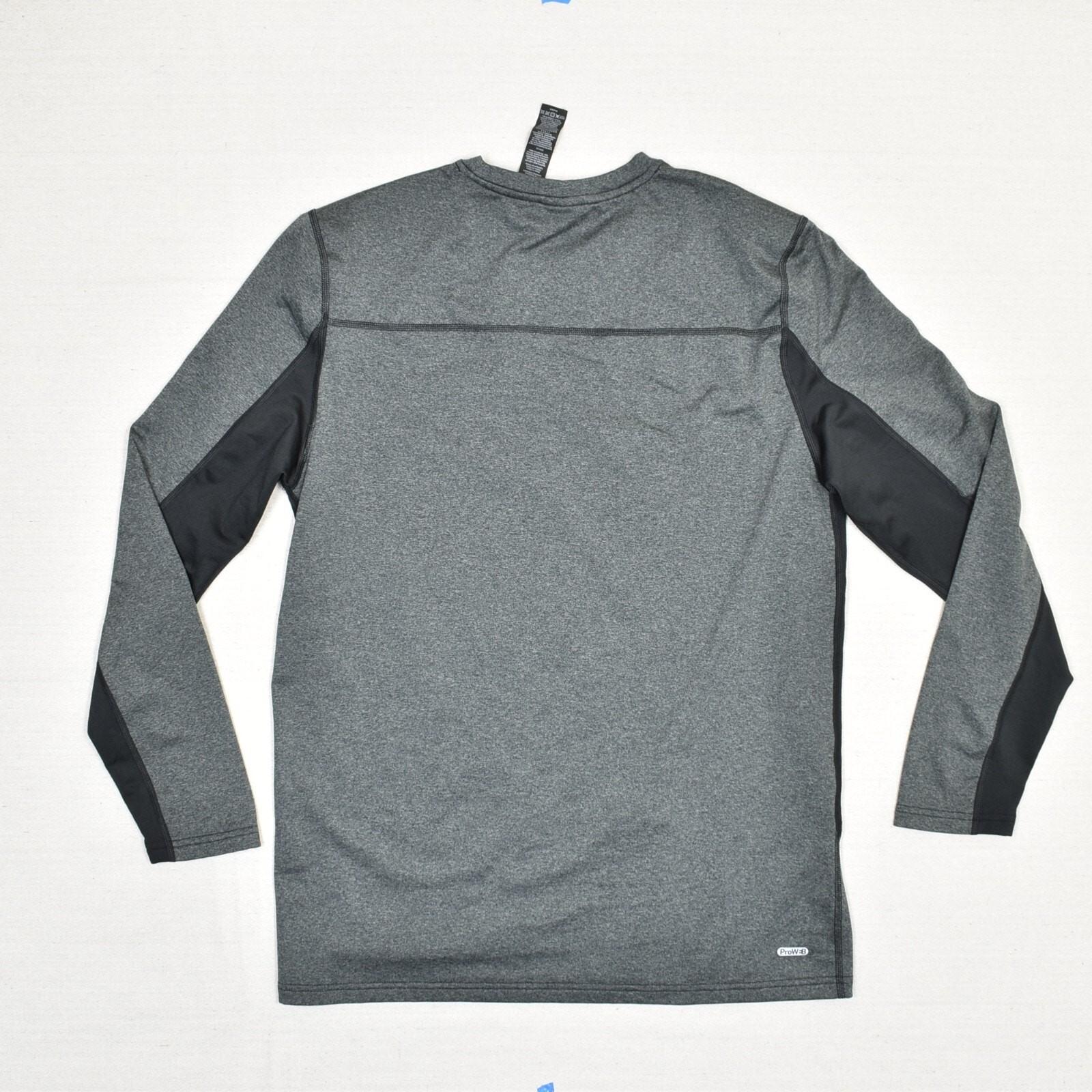 Spyder Men&rsquo;s T Shirt Crew Long Sleeve Polyester Gray Size XL Pro Web Active