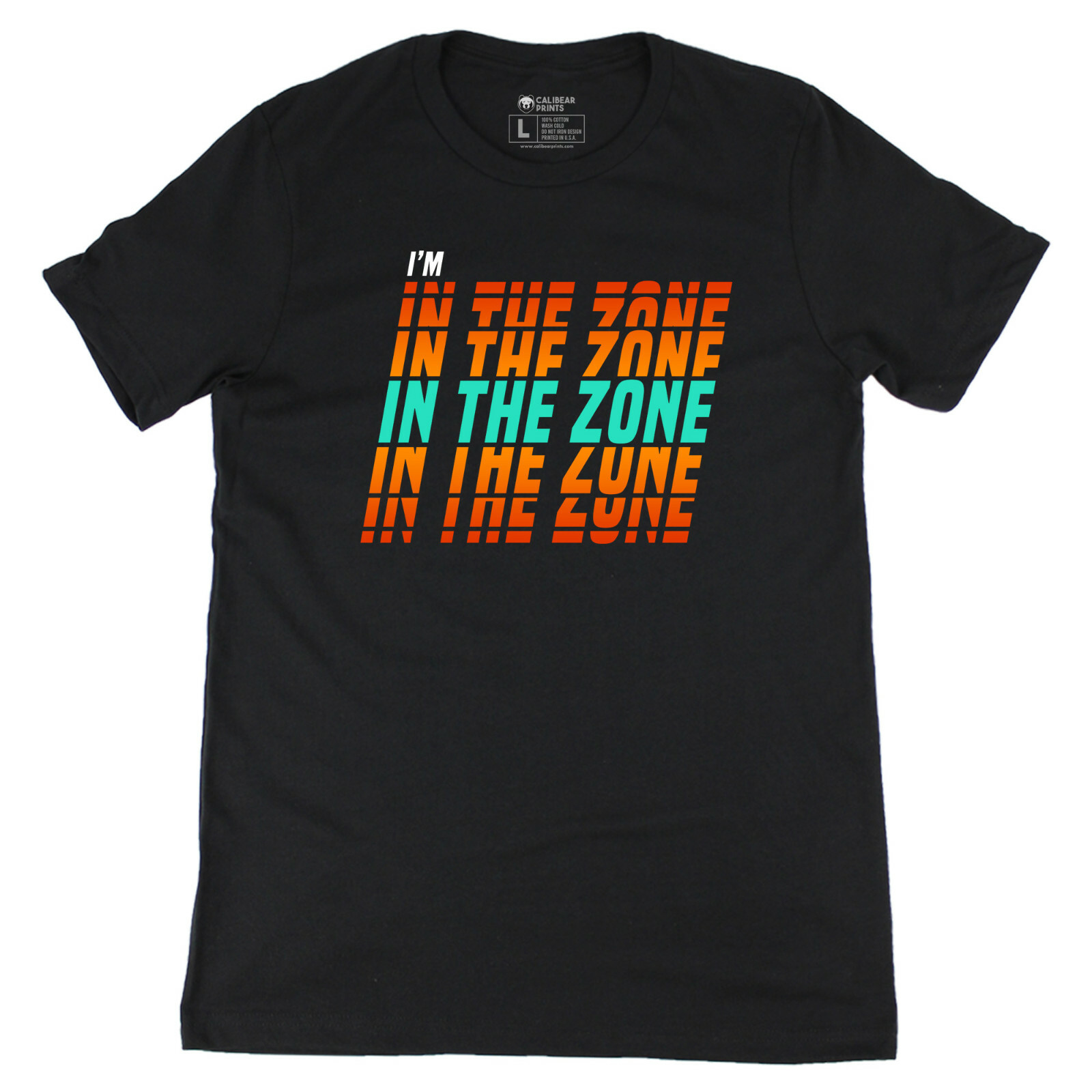 I&rsquo;m In the Zone Motivational Workout Graphic Art Novelty Tee Unisex Soft T-Shirt