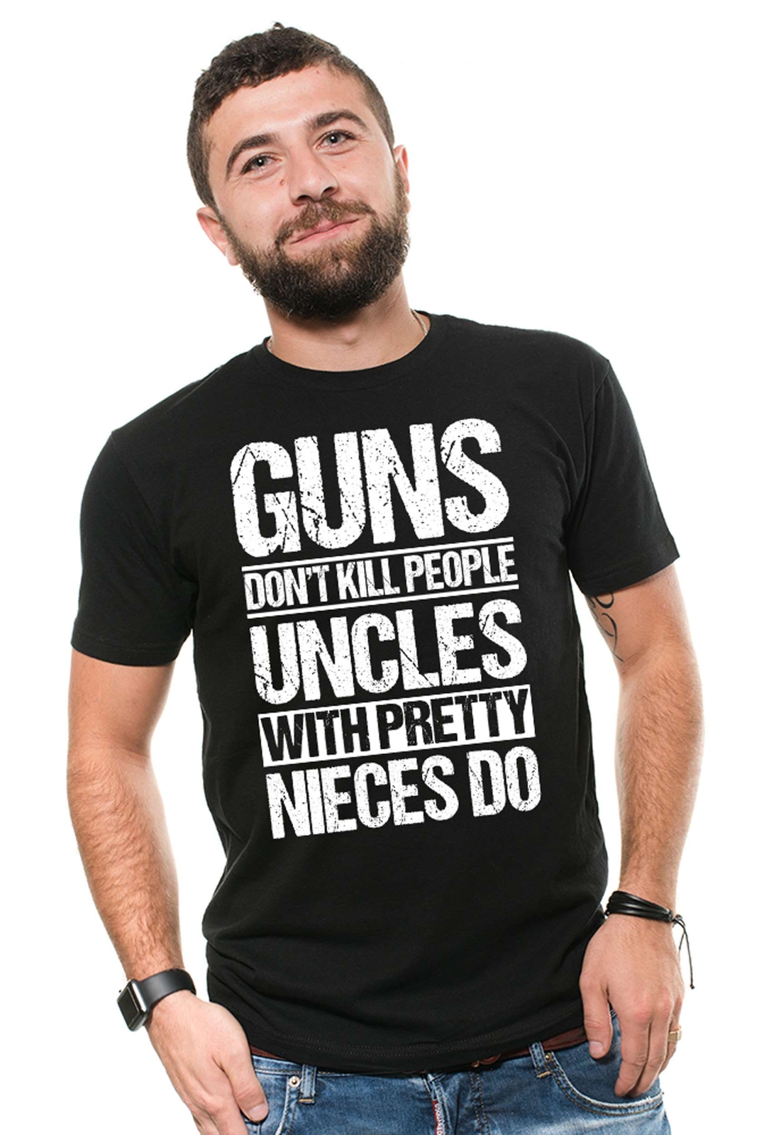 Mens Uncle Shirt Uncle Joke Shirt Uncle Funny Tee Uncles With Pretty Nieces Tee